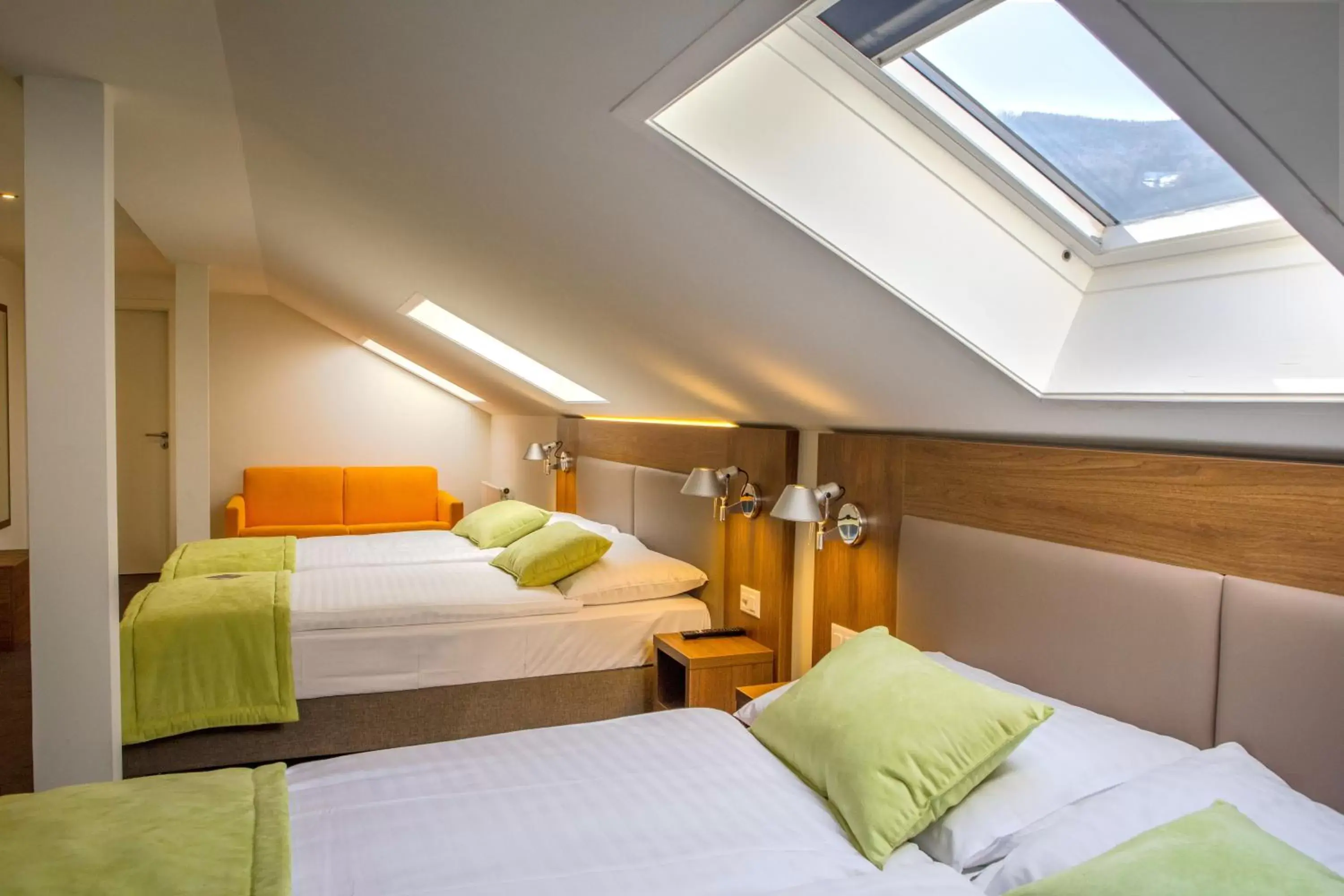 Standard Room 1 Double Bed 2 Single Beds in Campanile Martigny Standard Room 1 Double Bed 2 Single Beds in Campanile Martigny