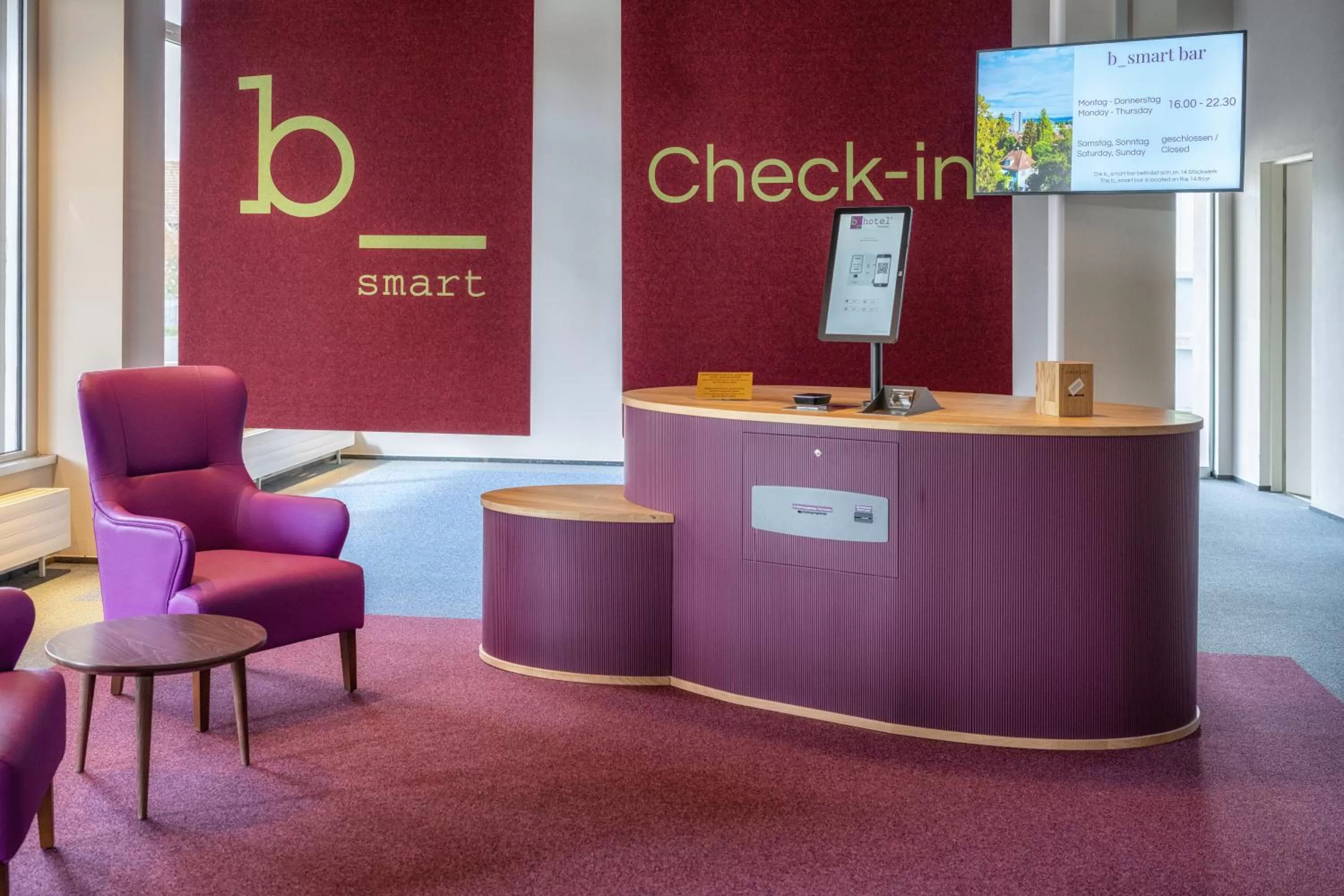 Lobby or reception in b-smart hotel Menziken