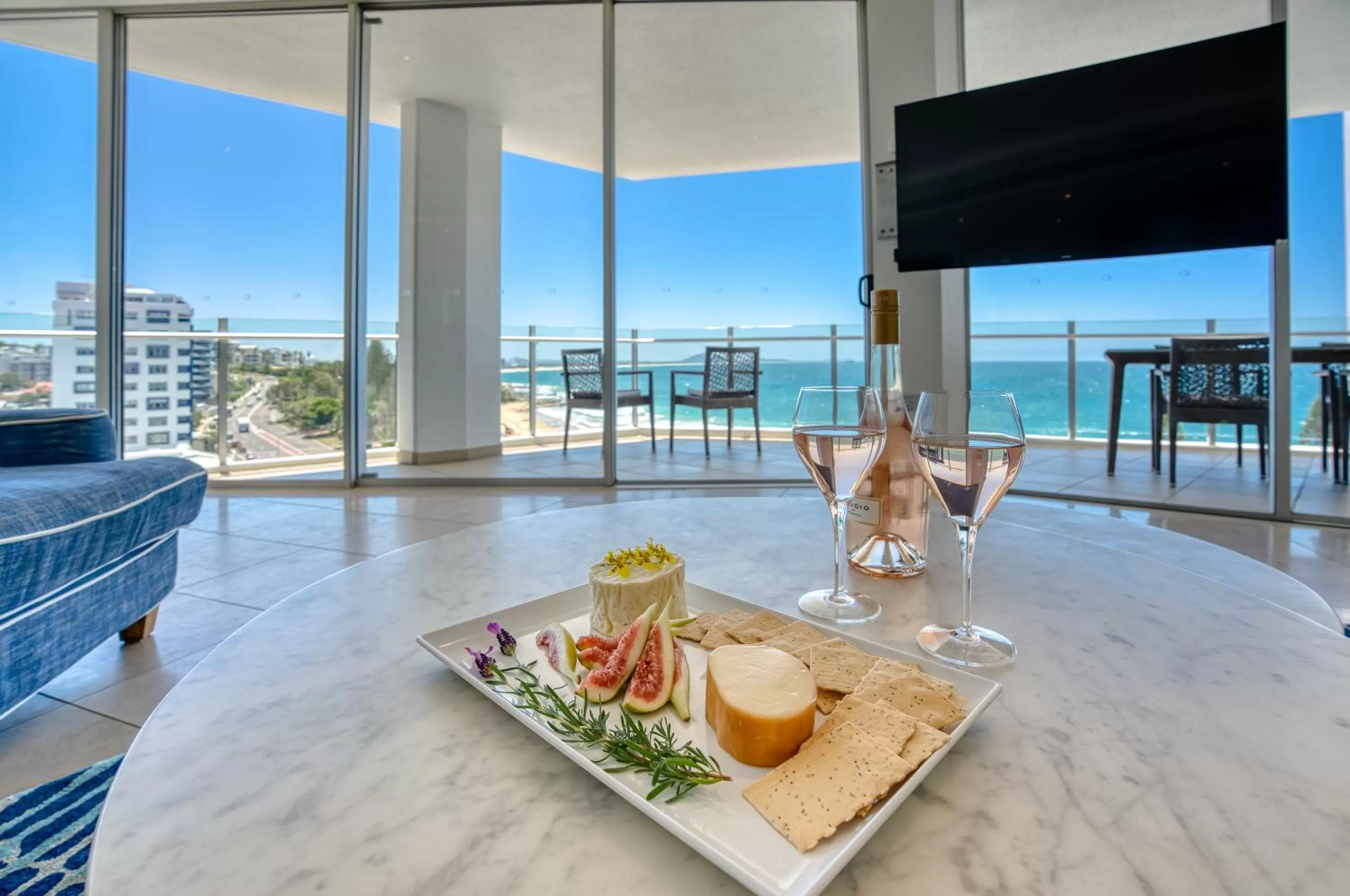Living room in Oceans Mooloolaba