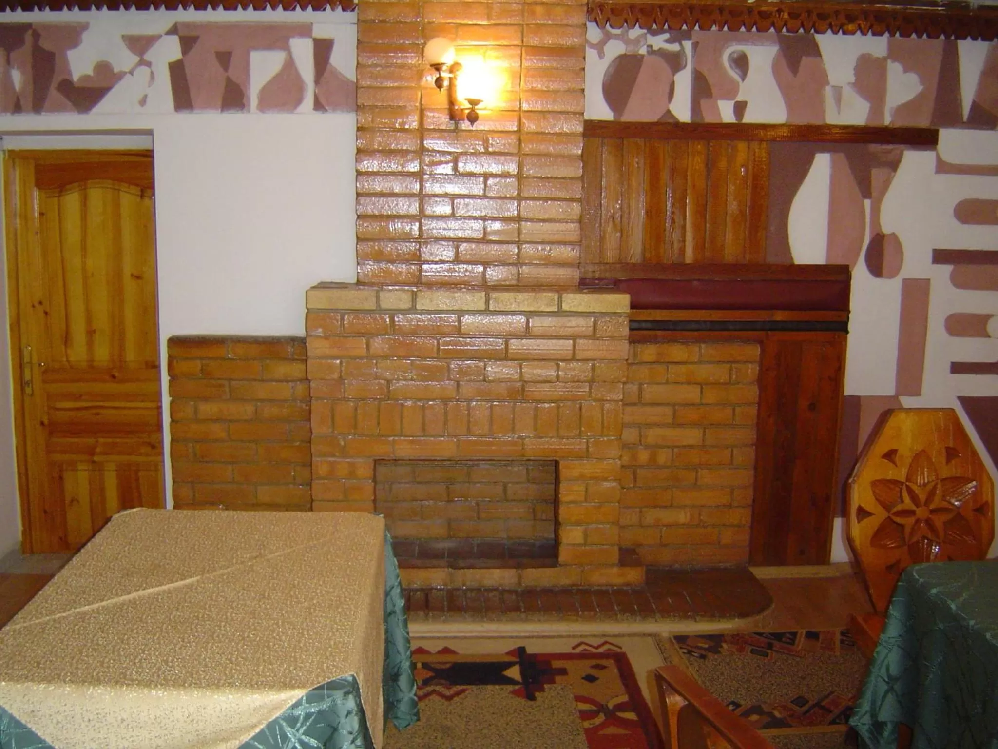 Decorative detail in Zhibek Zholy Hotel