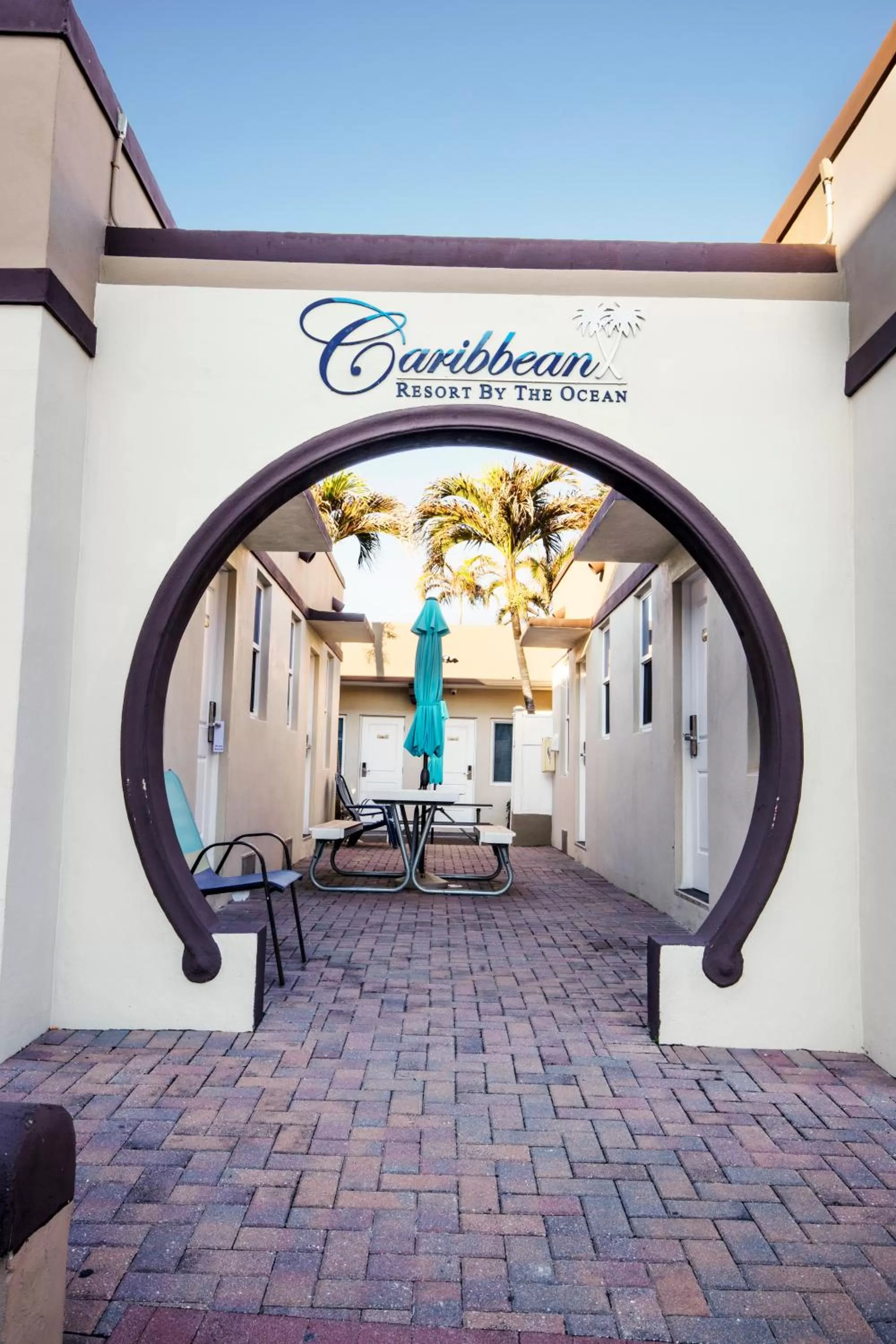 Patio in Caribbean Resort by the Ocean