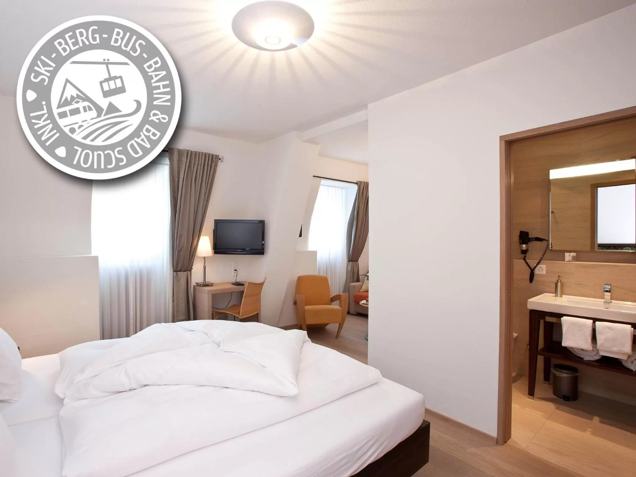 Bedroom in Hotel Belvedere Scuol