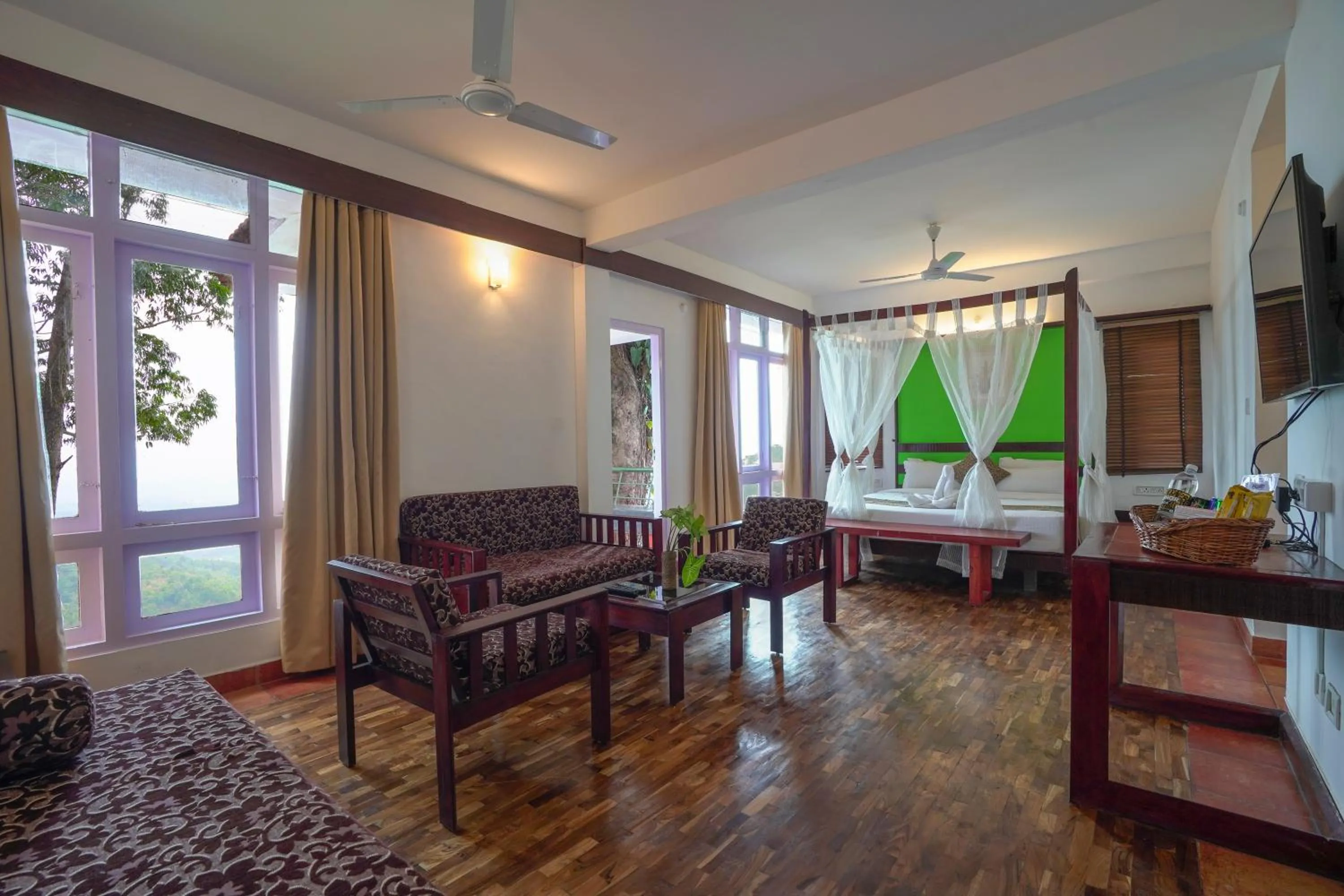 Living room in Tea Valley Resort, Munnar
