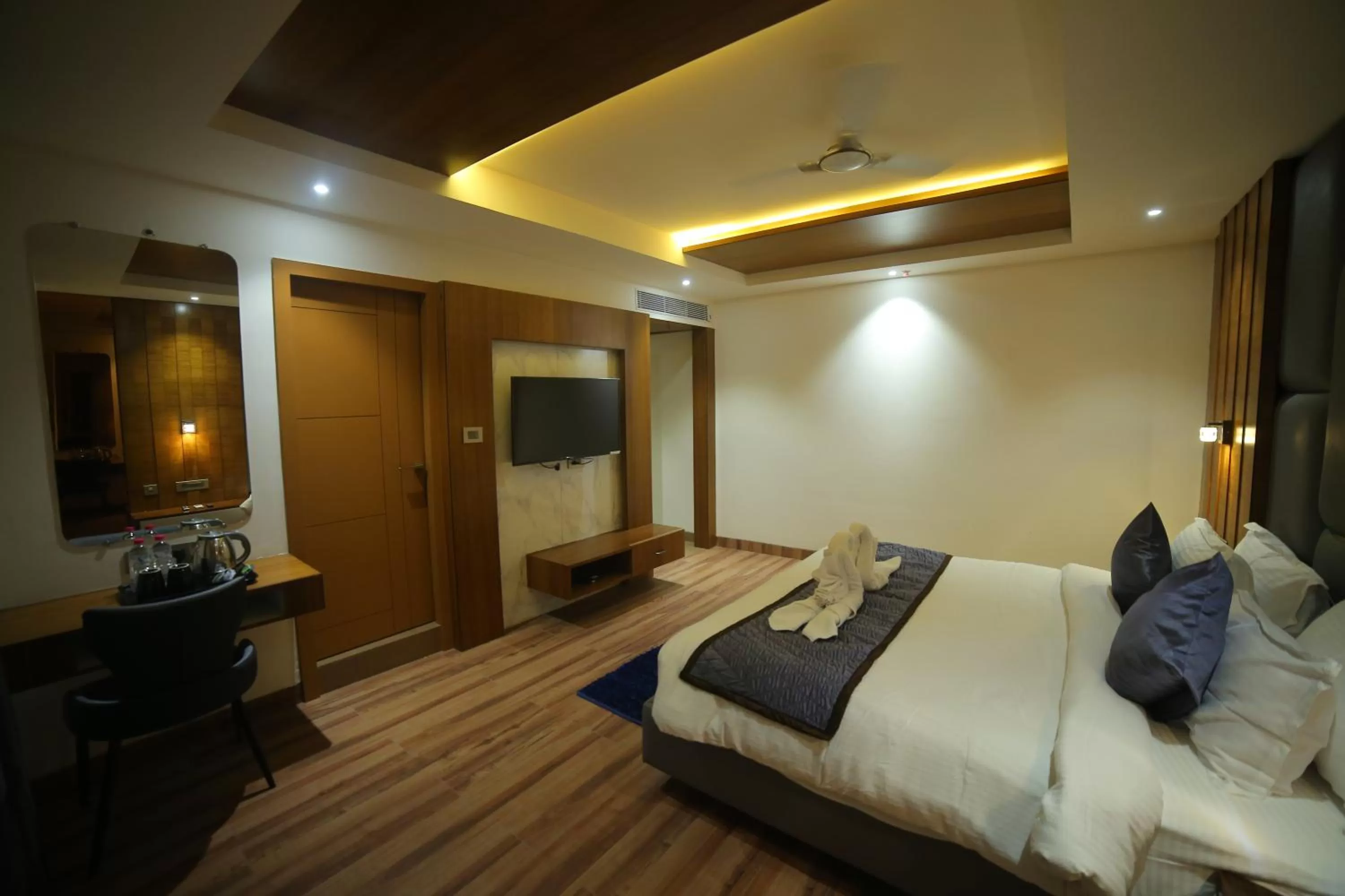 Photo of the whole room, Bed in Sree Fortune Grand, Tadepalli