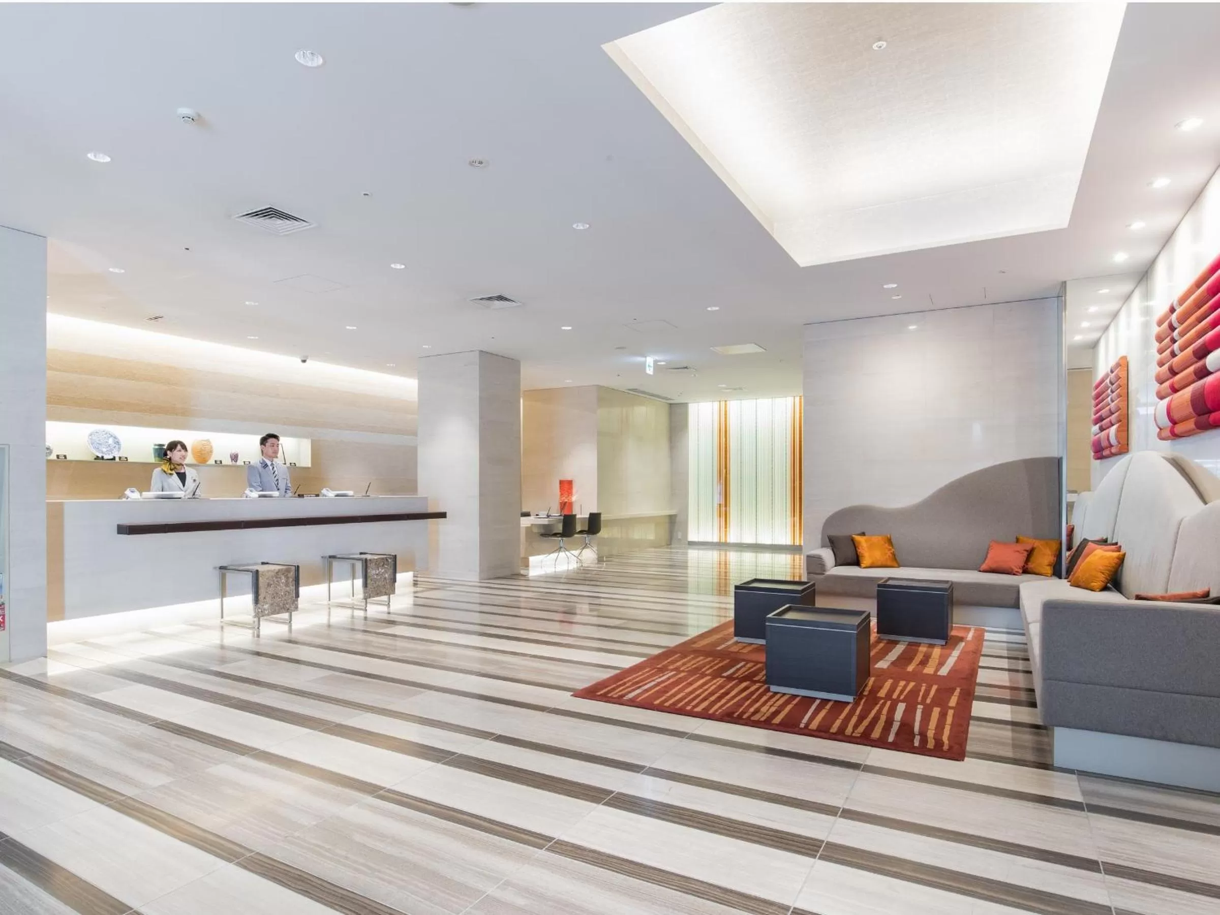Lobby or reception in JR Kyushu Hotel Blossom Hakata Central