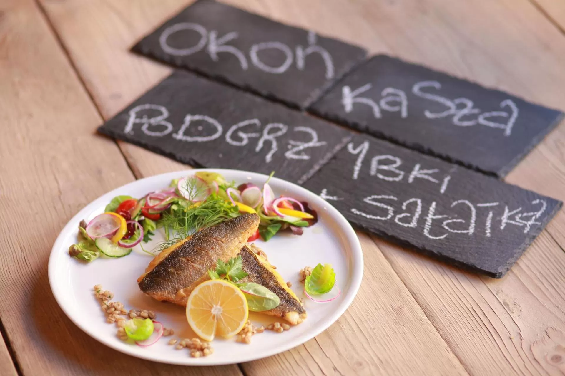 Food close-up in Hotel Restauracja Piwnica Rycerska