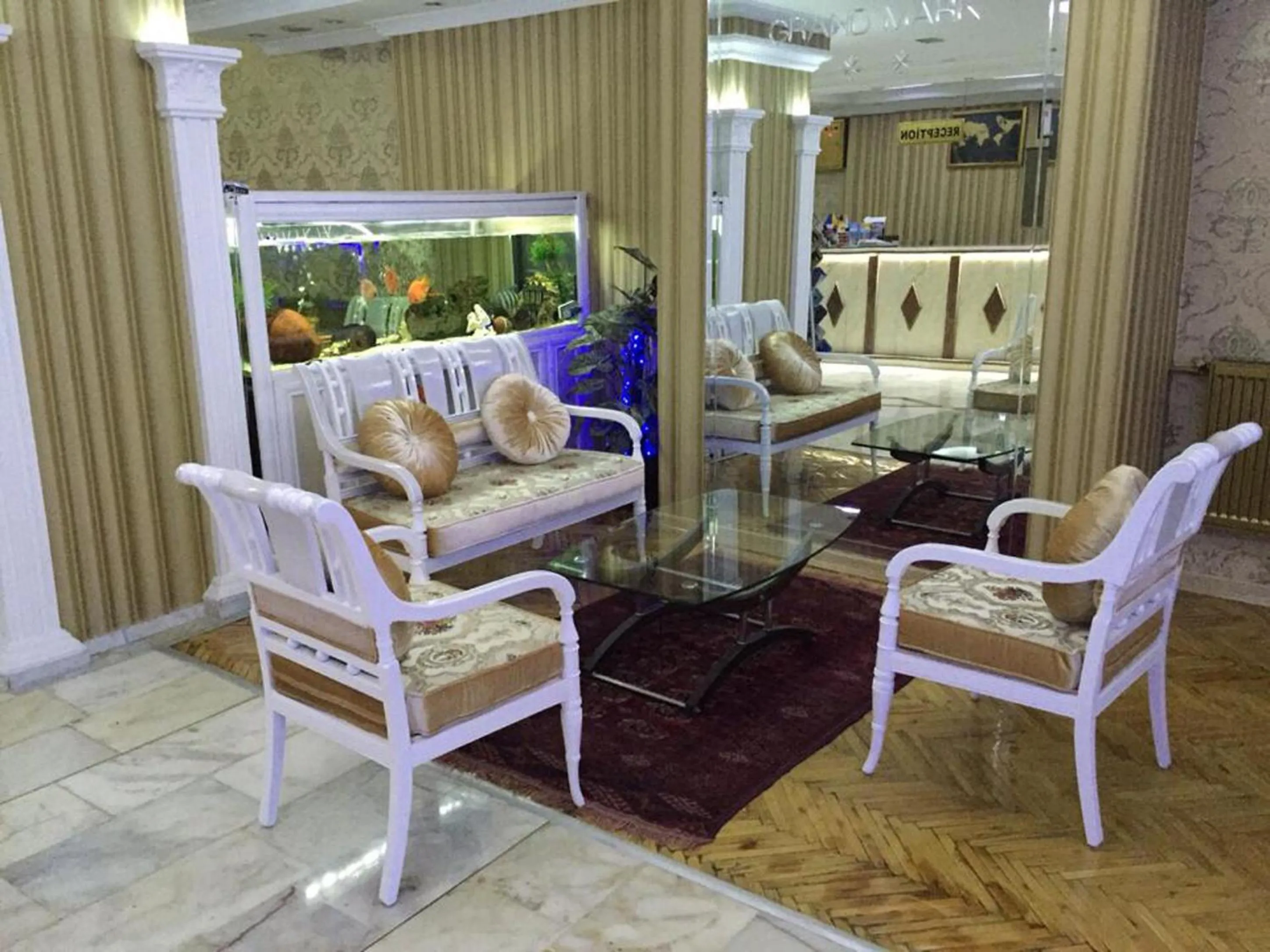 Seating area in Hotel Grand Mark