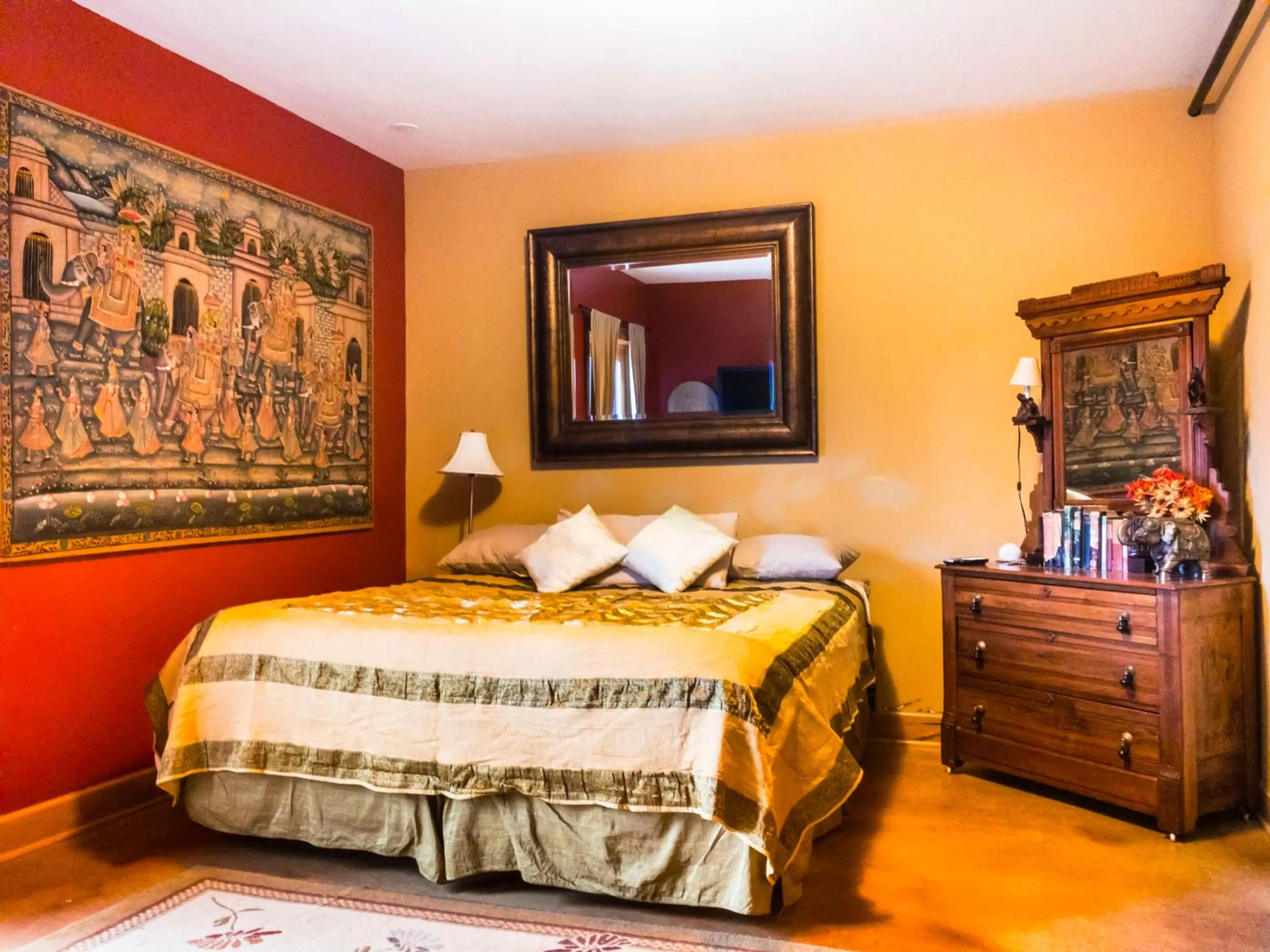 Bed in Talus Rock Retreat