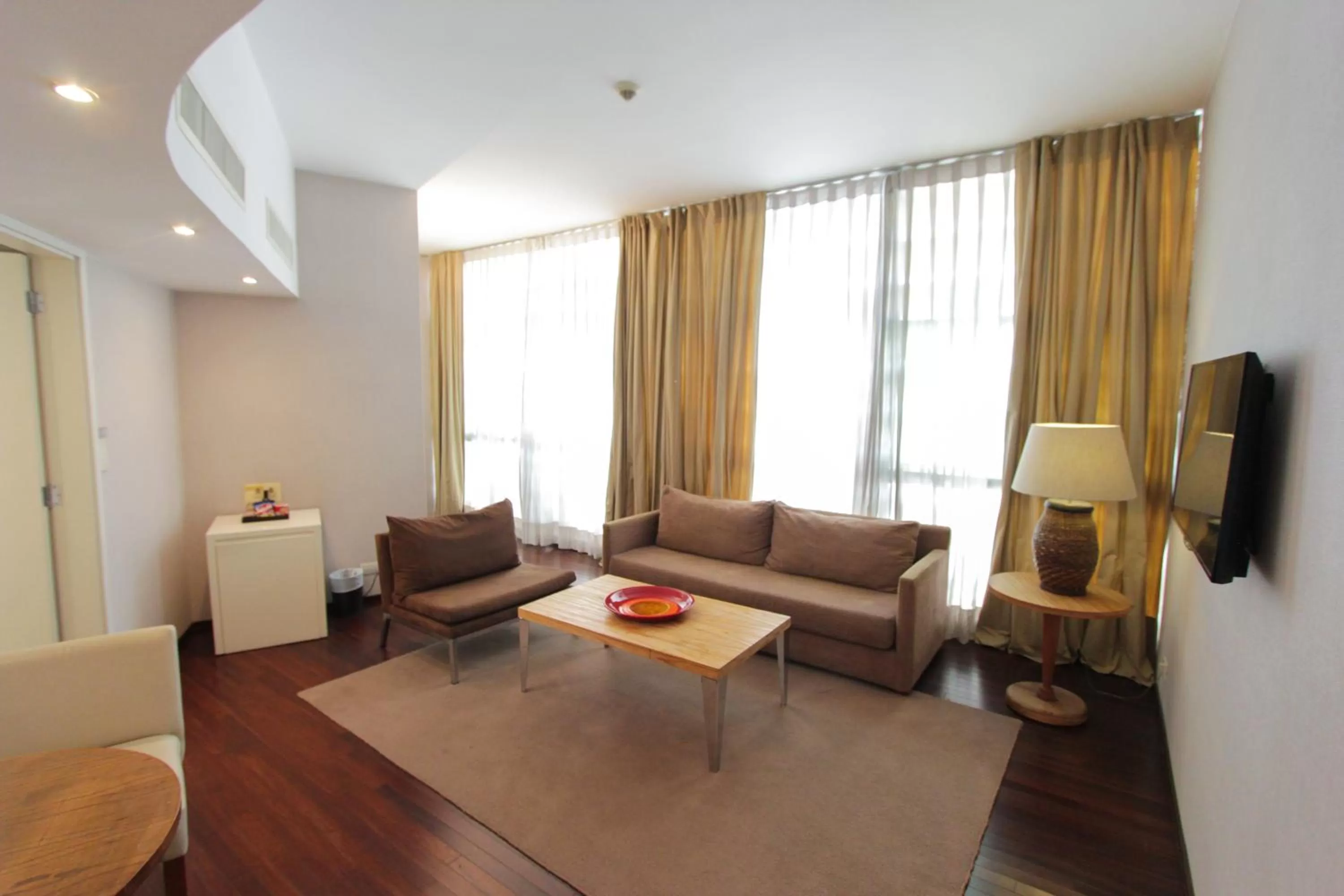 Communal lounge/ TV room in Hotel Guarani Asuncion