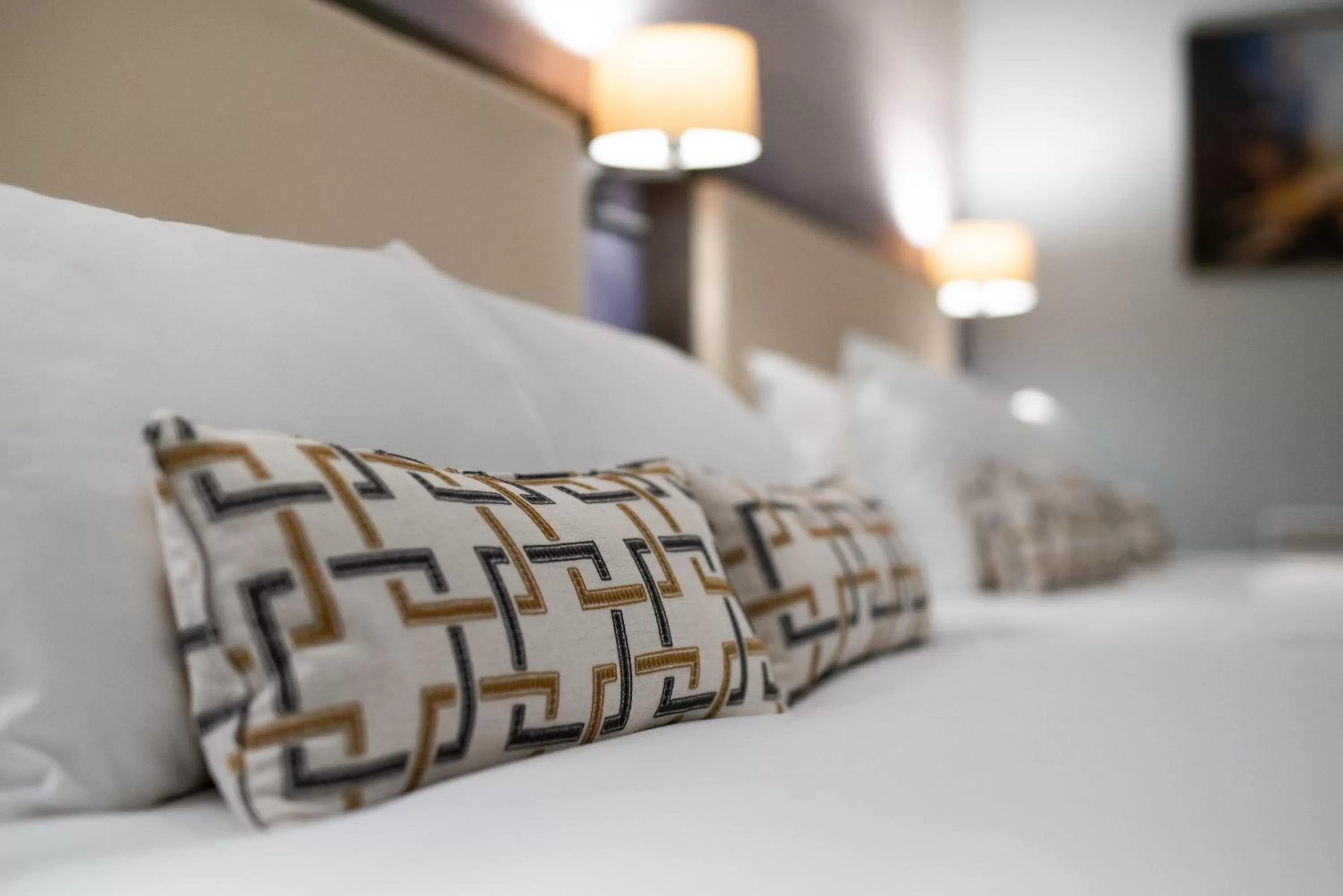 Decorative detail, Bed in Mercure Blackburn Dunkenhalgh Hotel & Spa