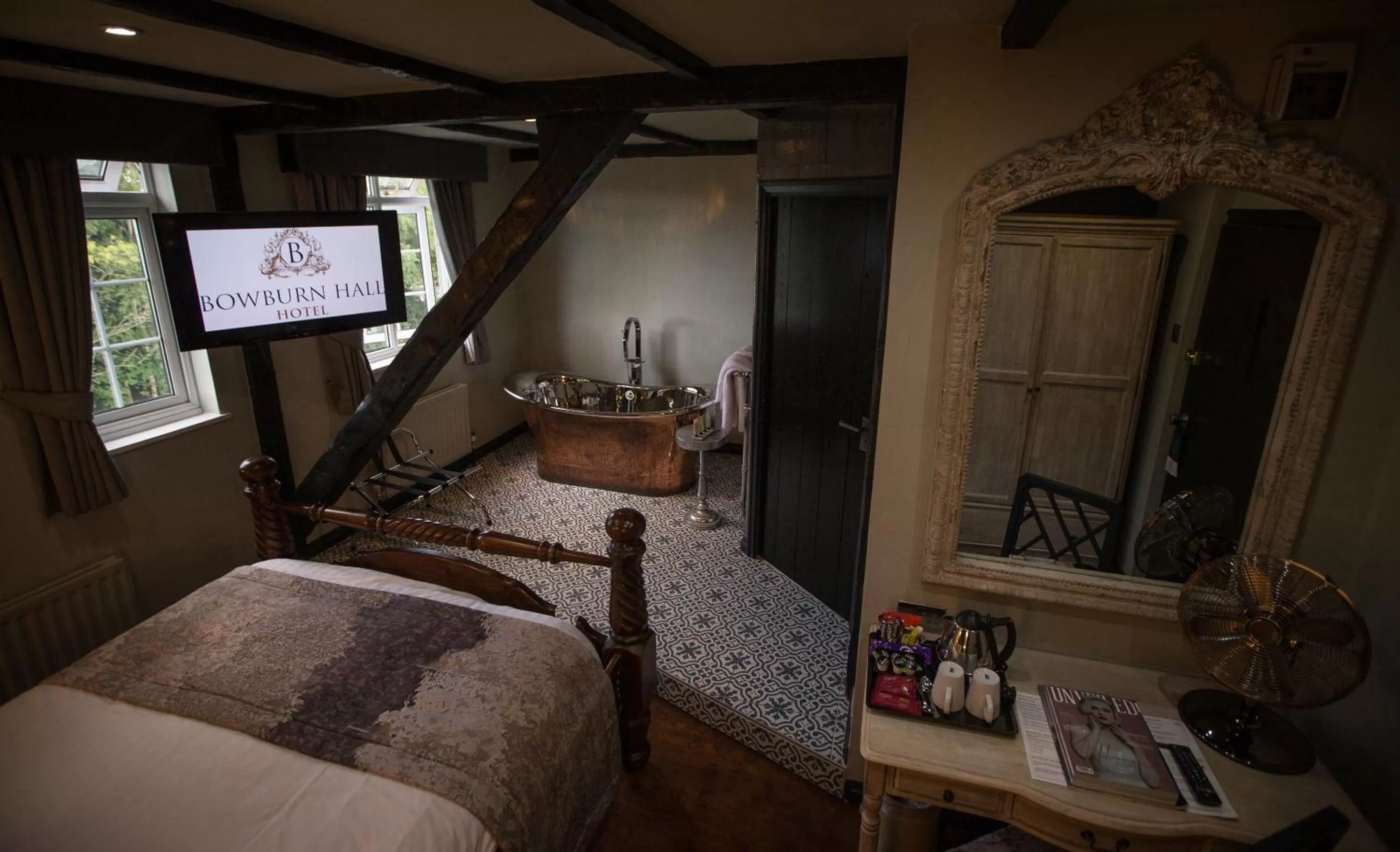 Bedroom, Bed in Bowburn Hall Hotel