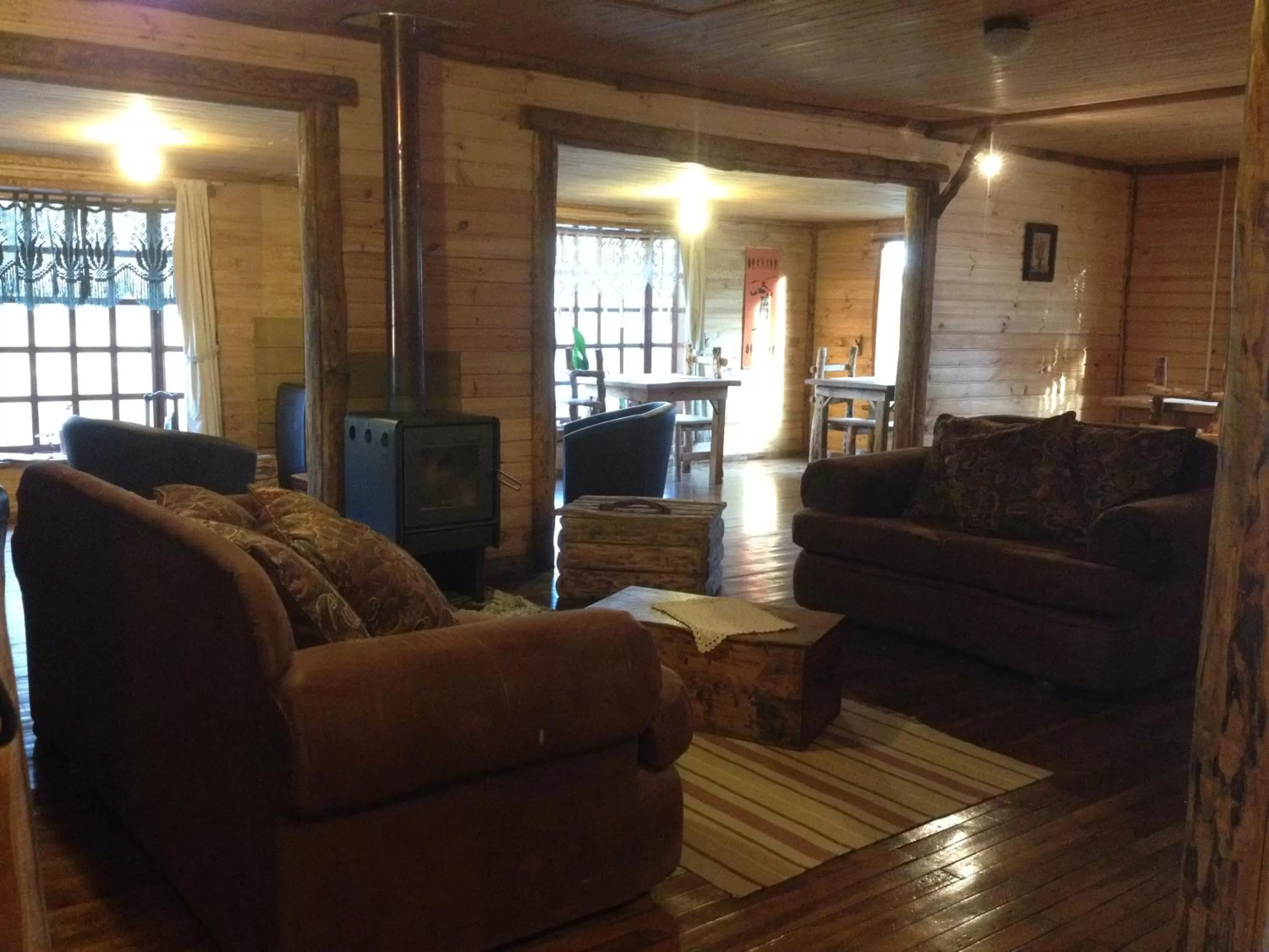 Seating area in La Casa Escondida