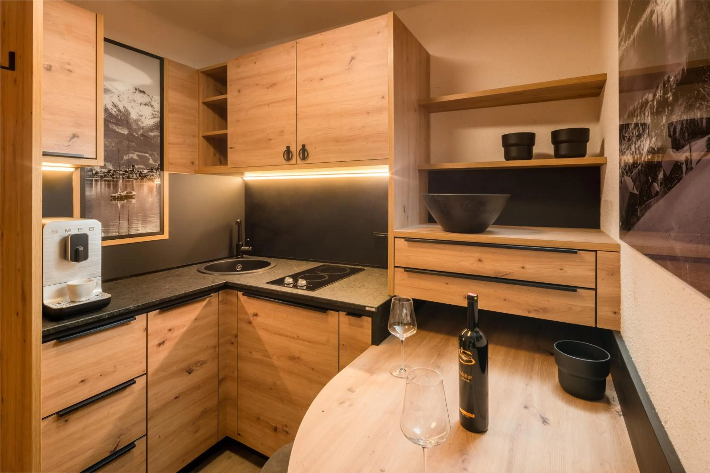 Kitchen or kitchenette in Hotel Grüner Baum