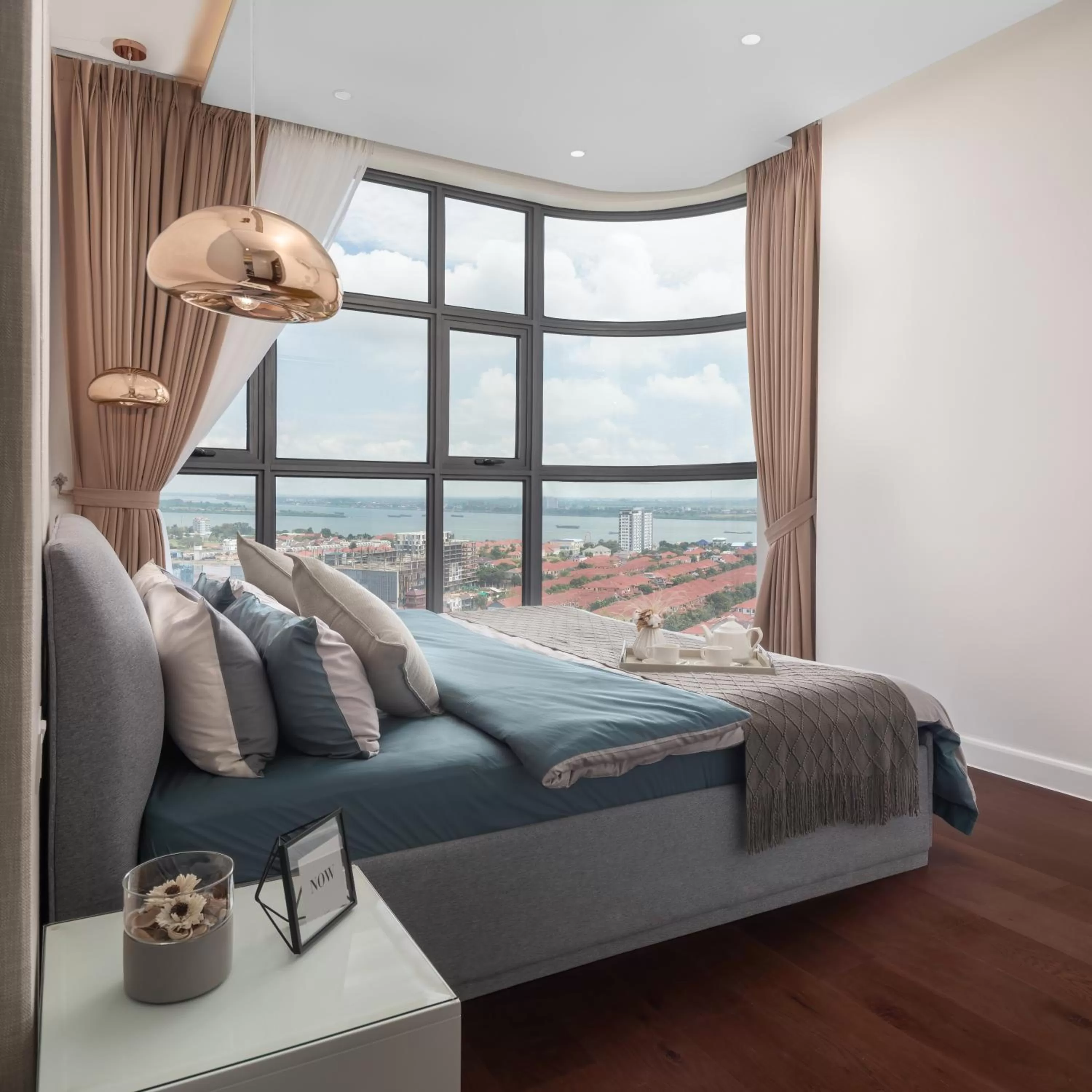 Bed in The Peninsula Phnom Penh