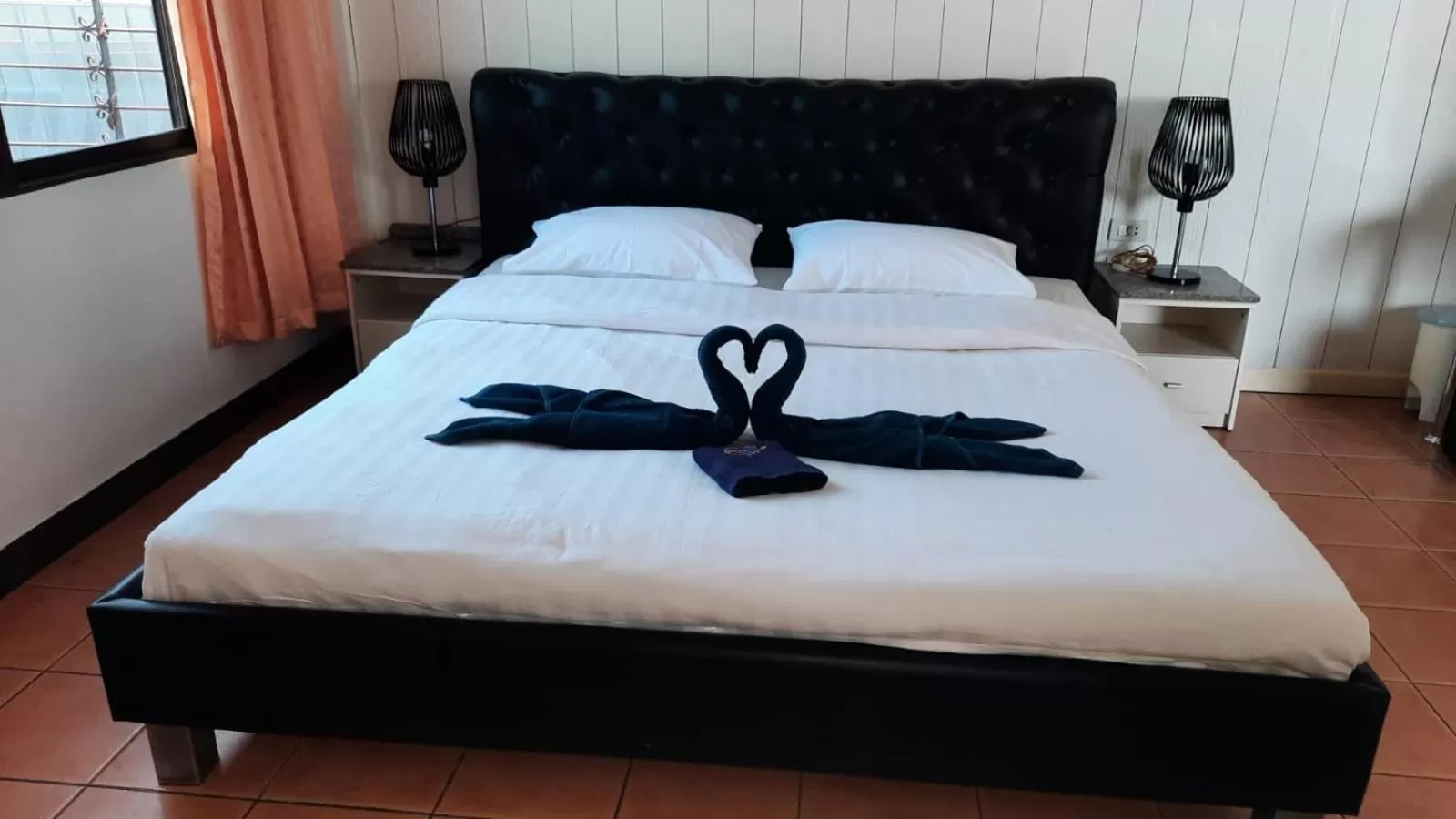 Photo of the whole room, Bed in Swiss Food Restaurant and room for rent