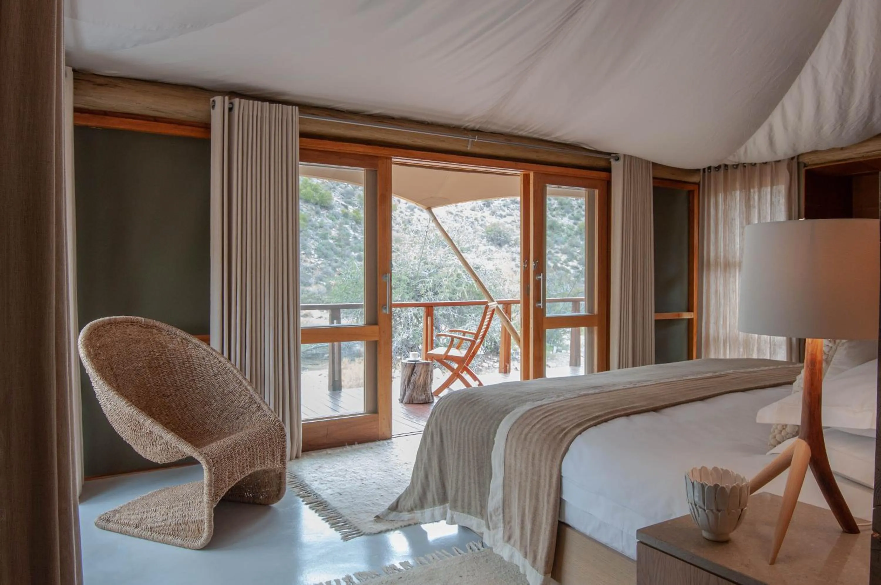 Bedroom, Bed in Sanbona Wildlife Reserve