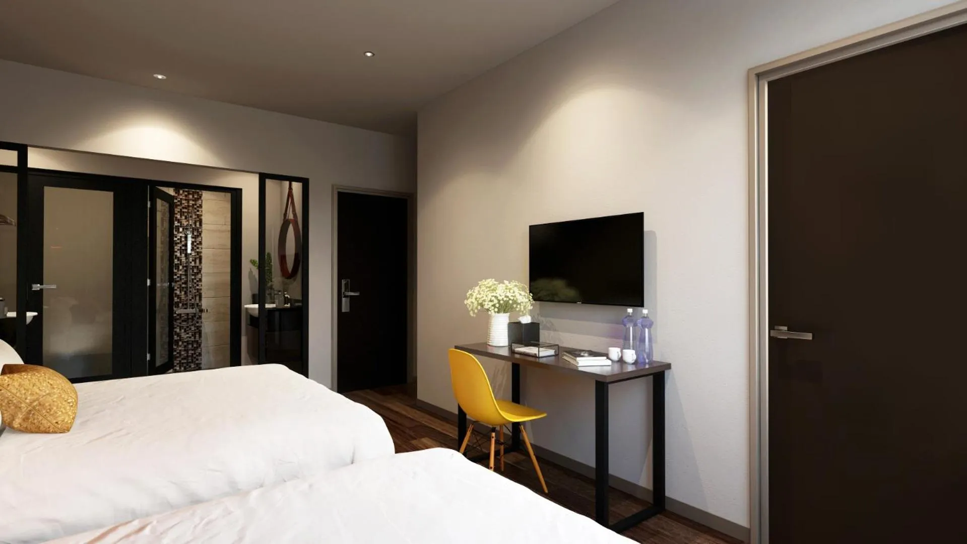 Bed in The Square Hotel