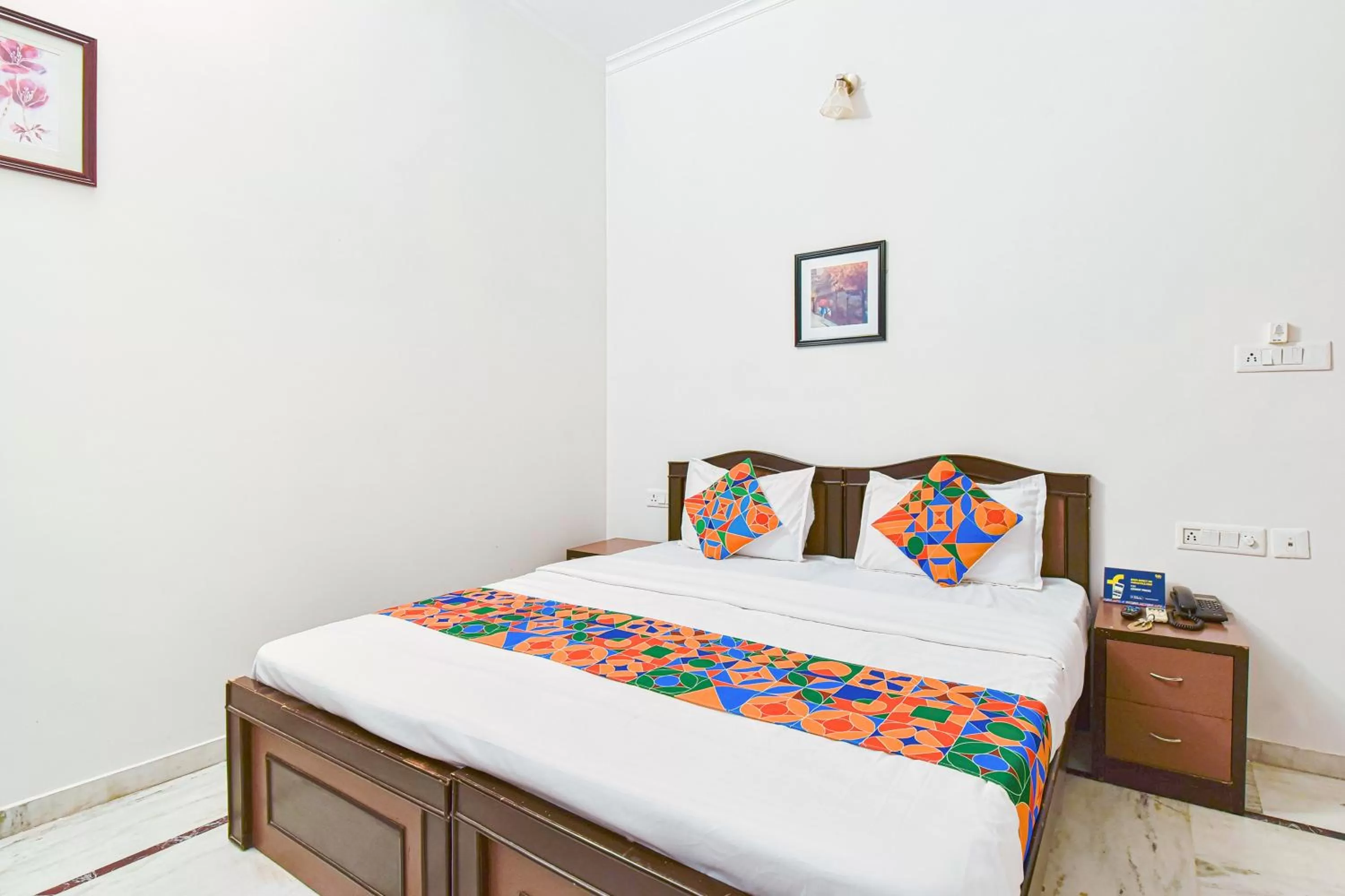 Bedroom, Bed in FabHotel Gitanjali