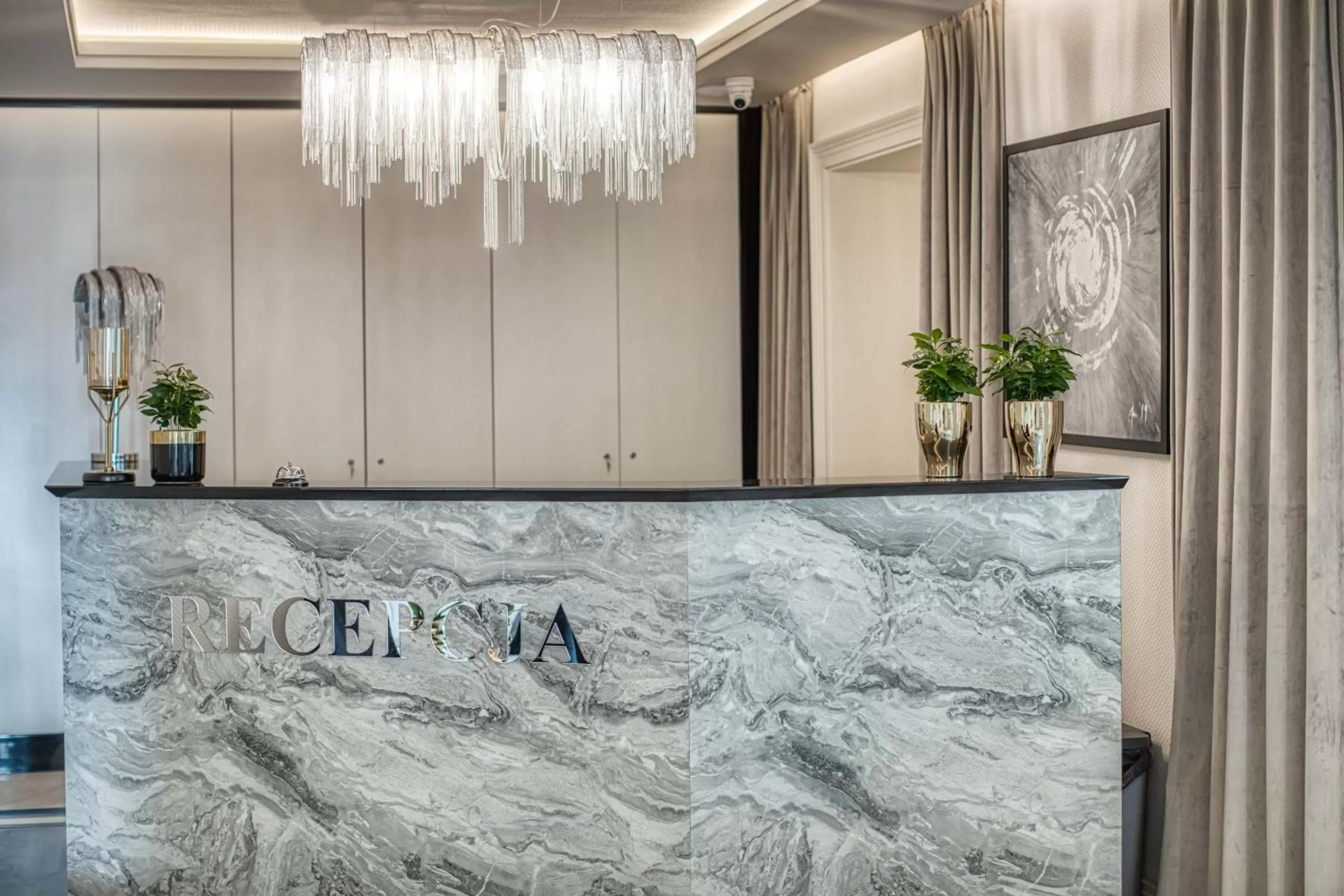 Lobby or reception in Hotel Biały Dom