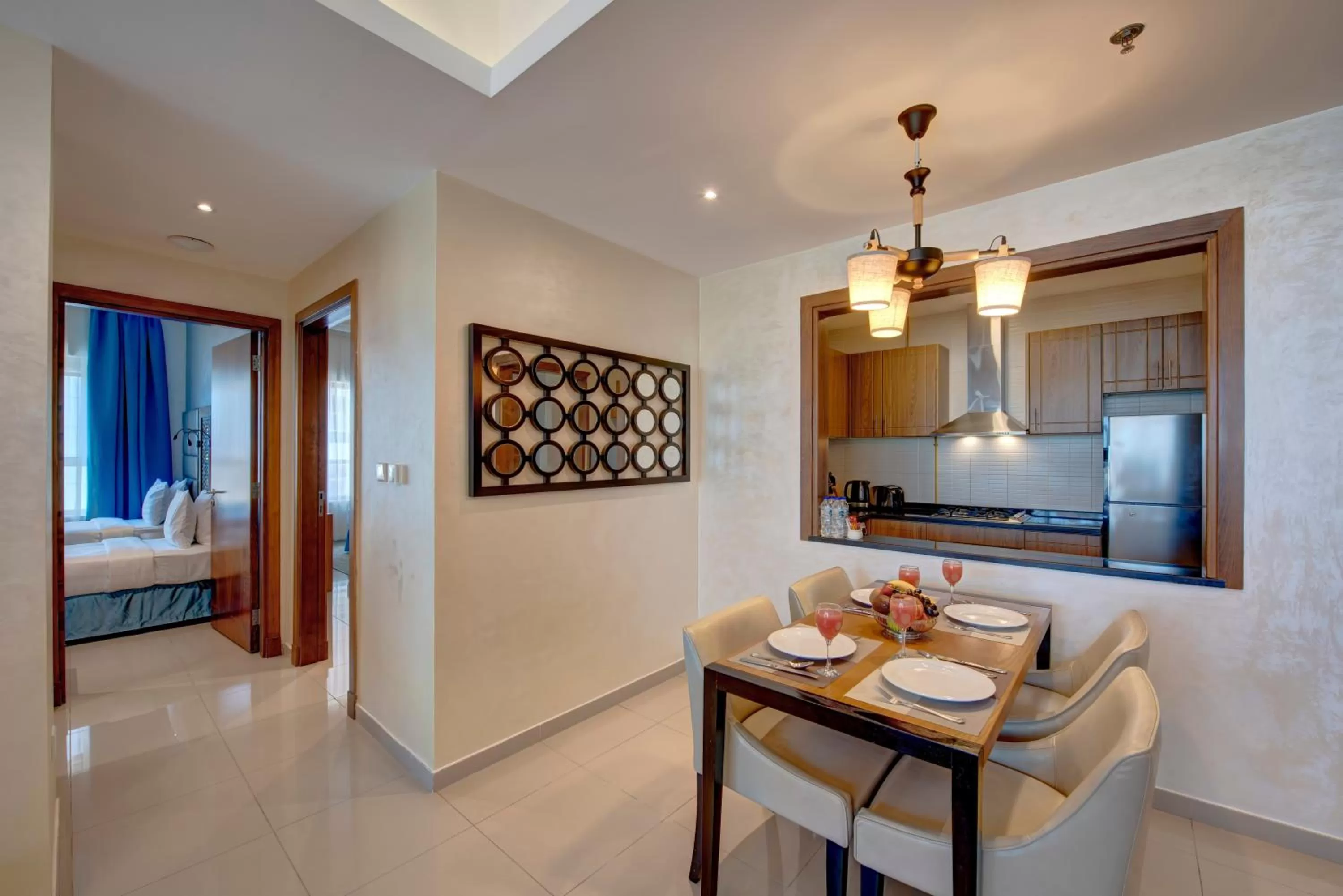 Kitchen or kitchenette, Dining Area in Class Hotel Apartments