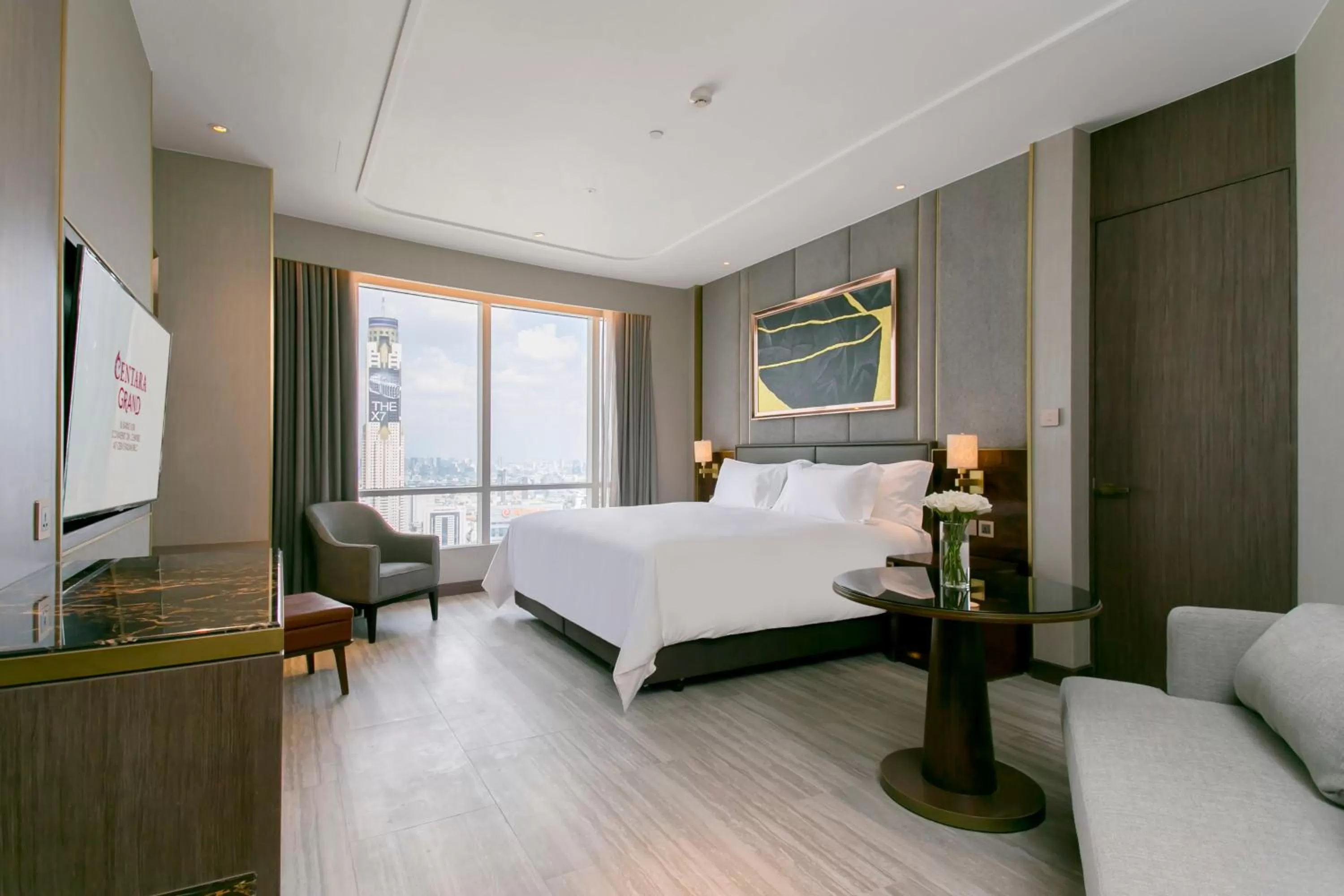 Photo of the whole room, Bed in Centara Grand At CentralWorld