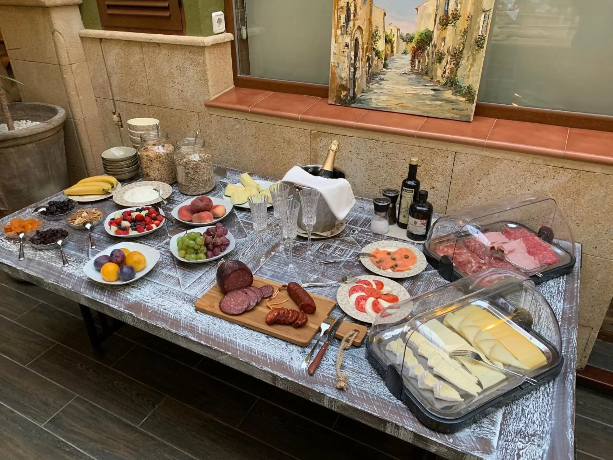 Buffet breakfast in Casa Mistela