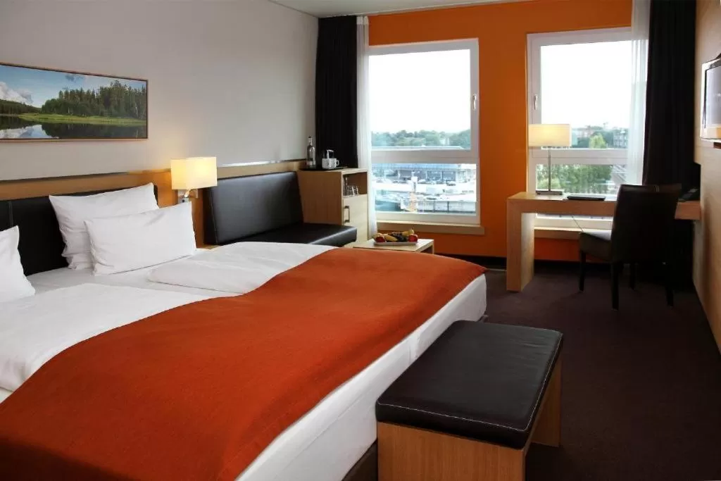 Bed in ATLANTIC Hotel Kiel