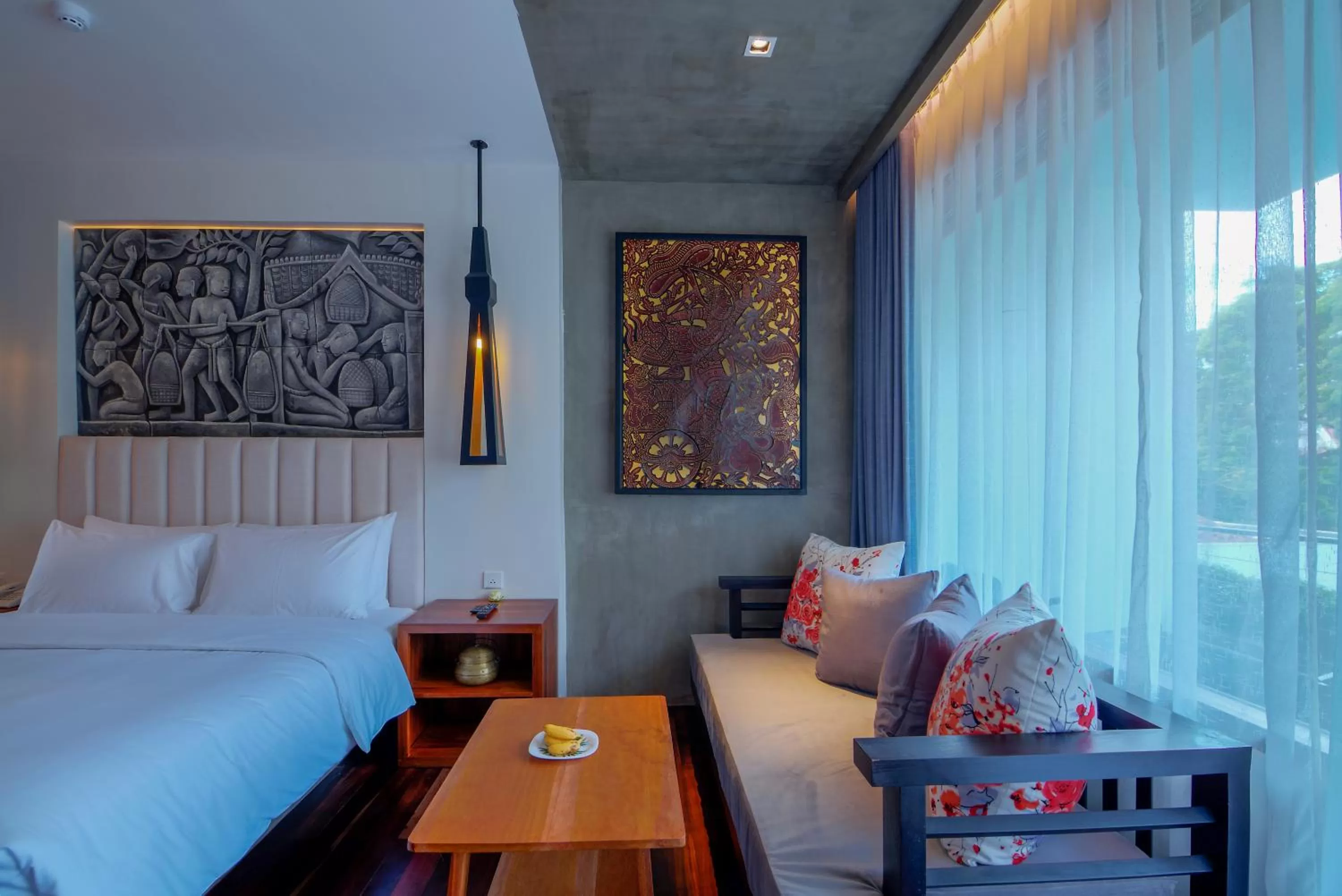 Photo of the whole room, Bed in Apsara Residence Hotel