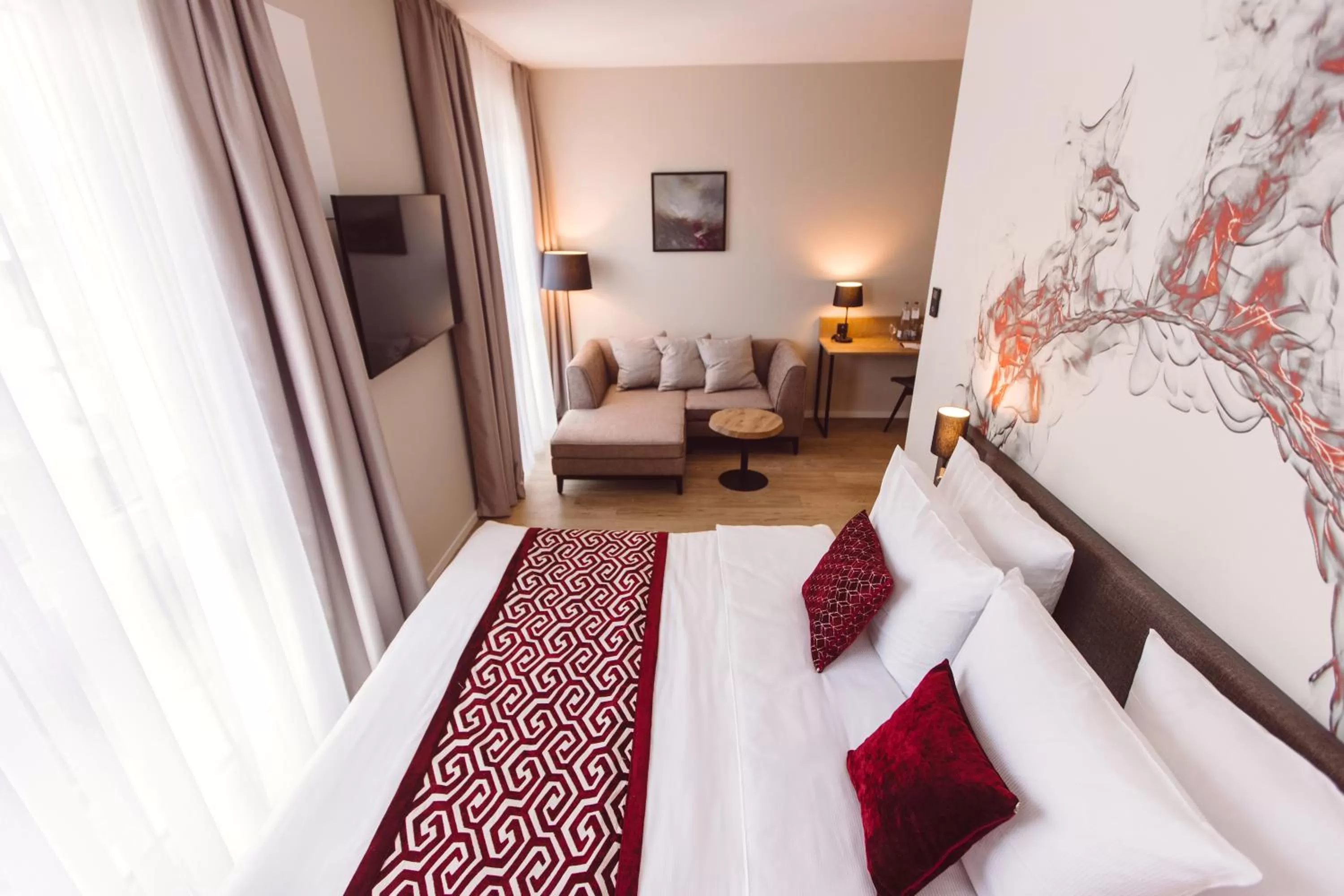 Bed in Hotel Libertas elements pure