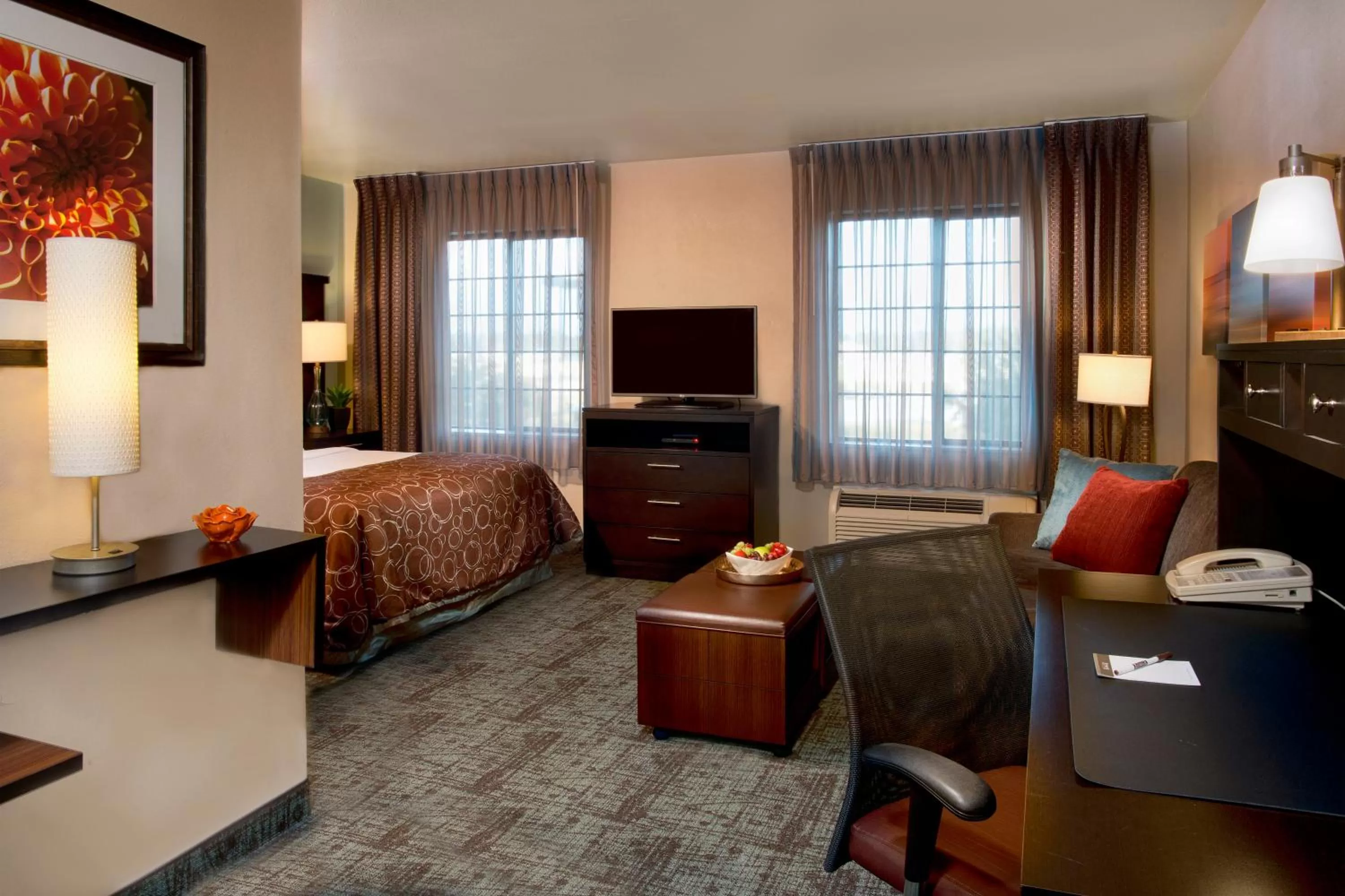 Living room, Bed in Staybridge Suites Myrtle Beach-Fantasy Harbour by IHG