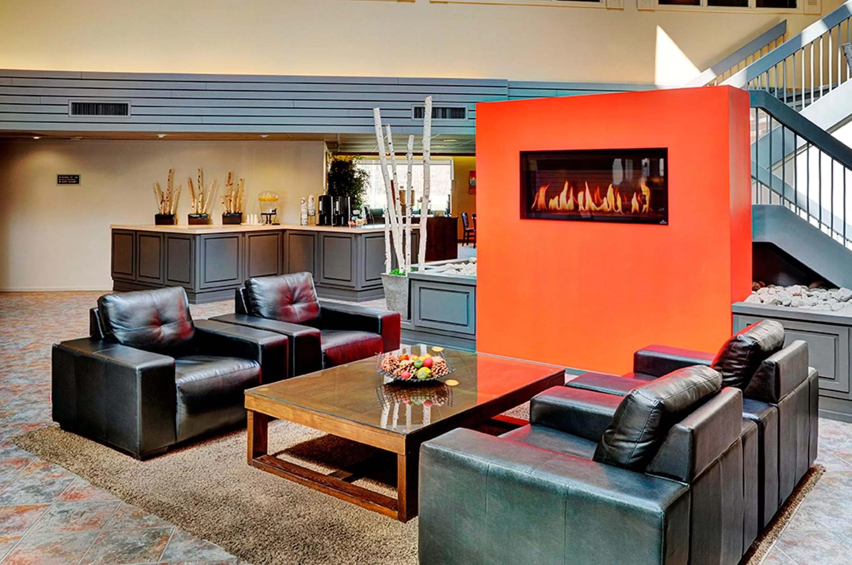 Lobby or reception in Travelway Inn Sudbury