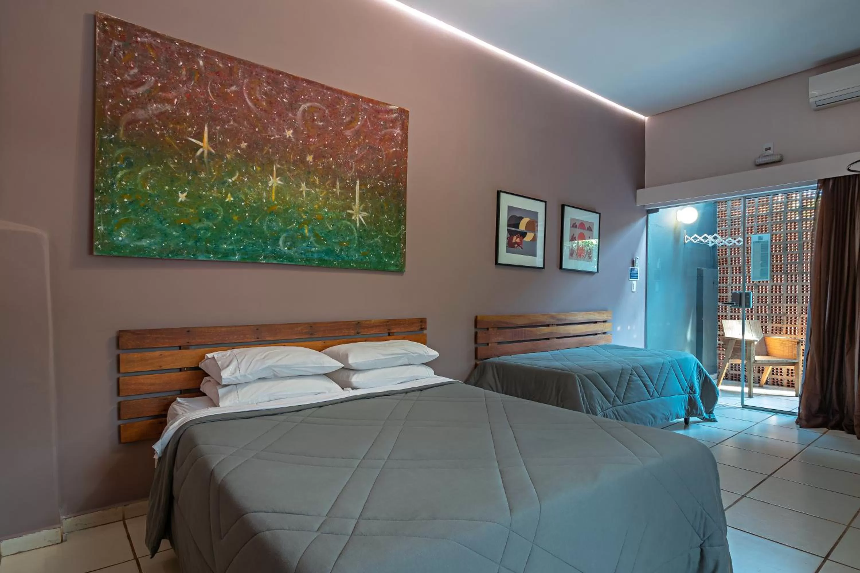 Bed in Suítes no Quintal