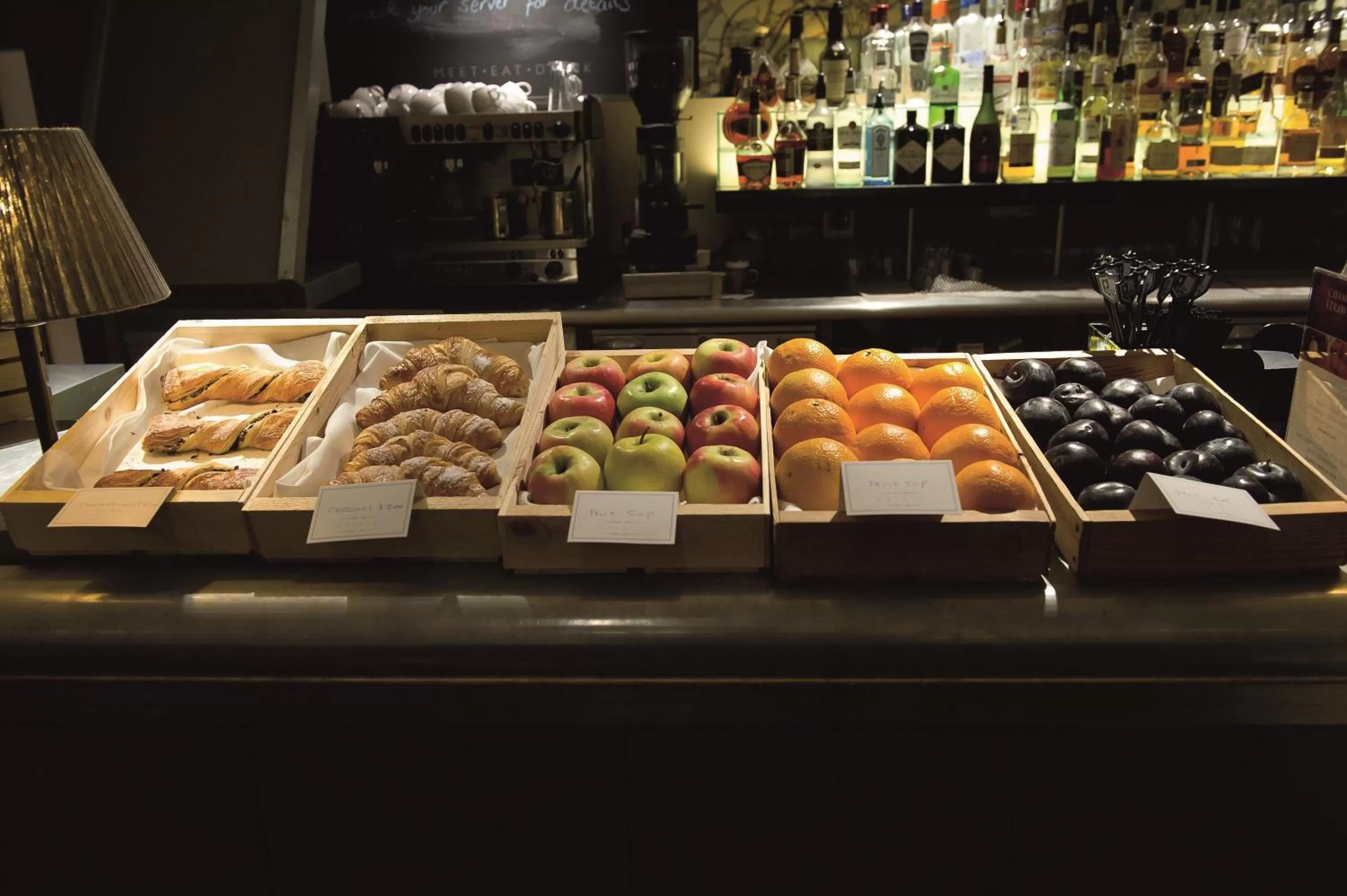 Continental breakfast in Macdonald Compleat Angler