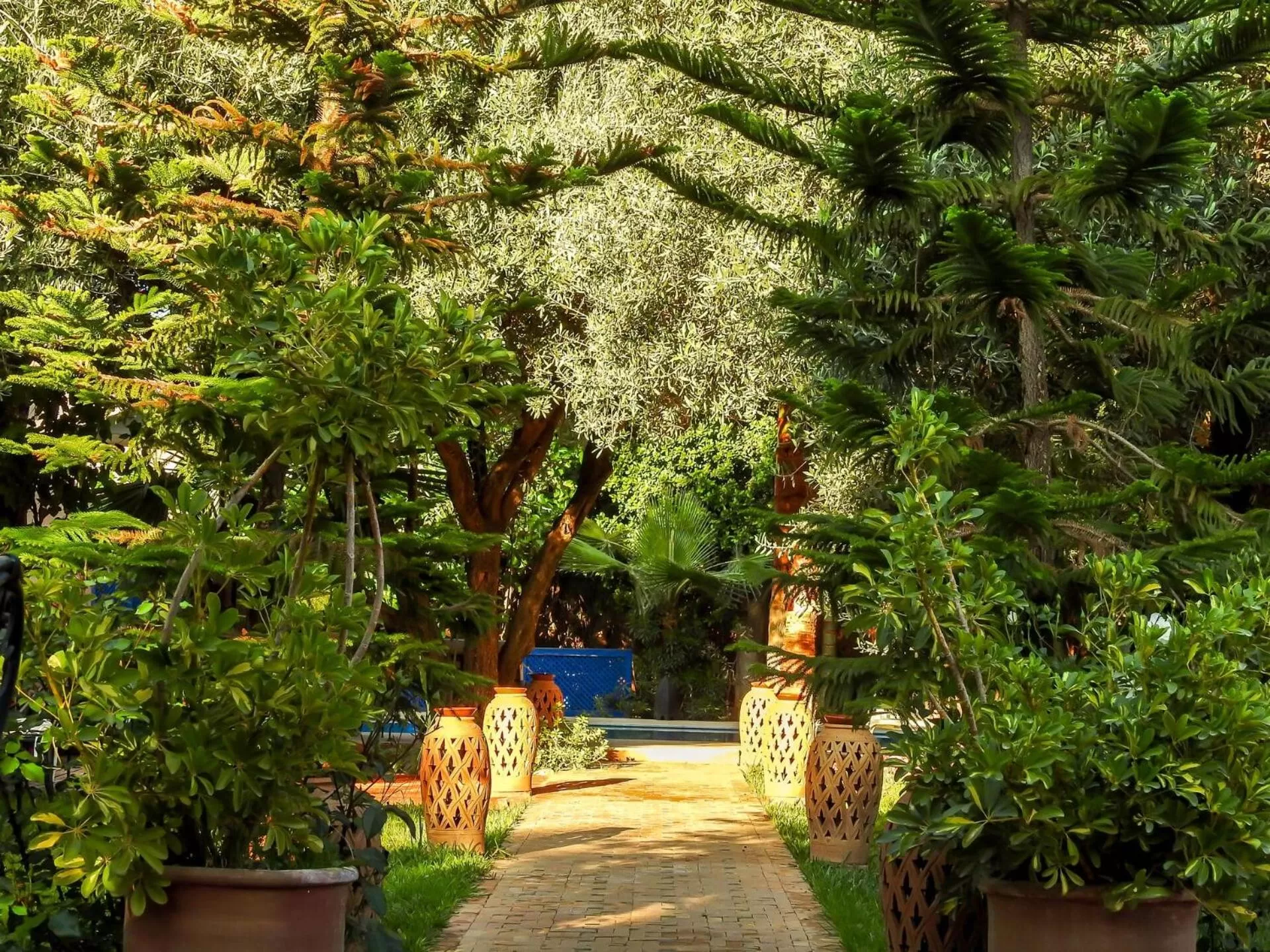 Patio in Le Bleu House