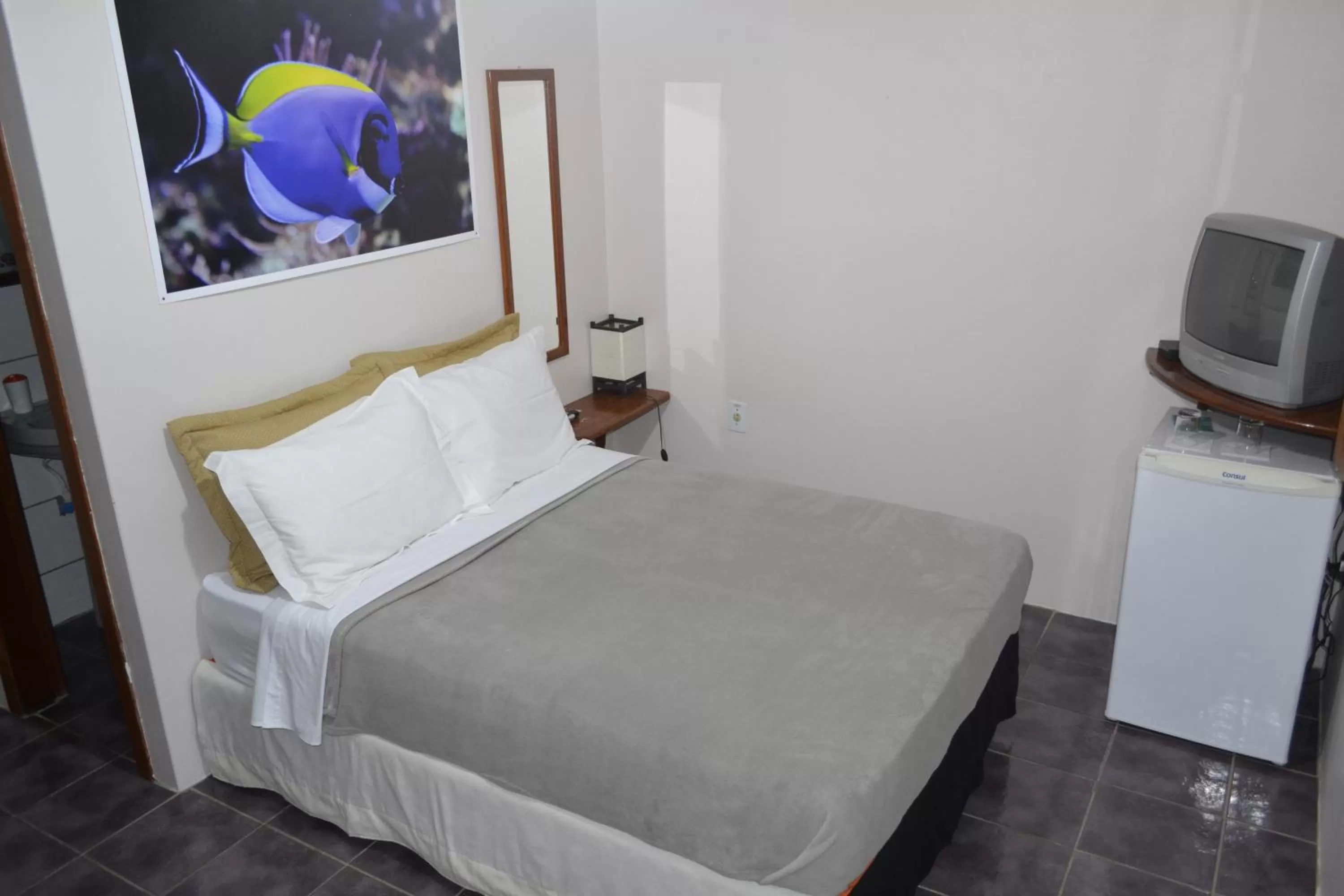 Bed in Pousada Água da Fonte