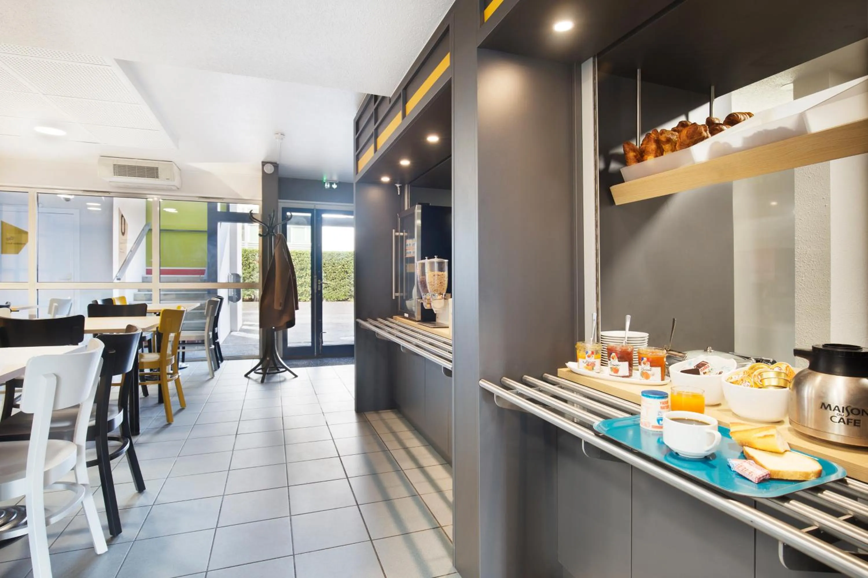 Buffet breakfast in B&B HOTEL Lyon St Priest