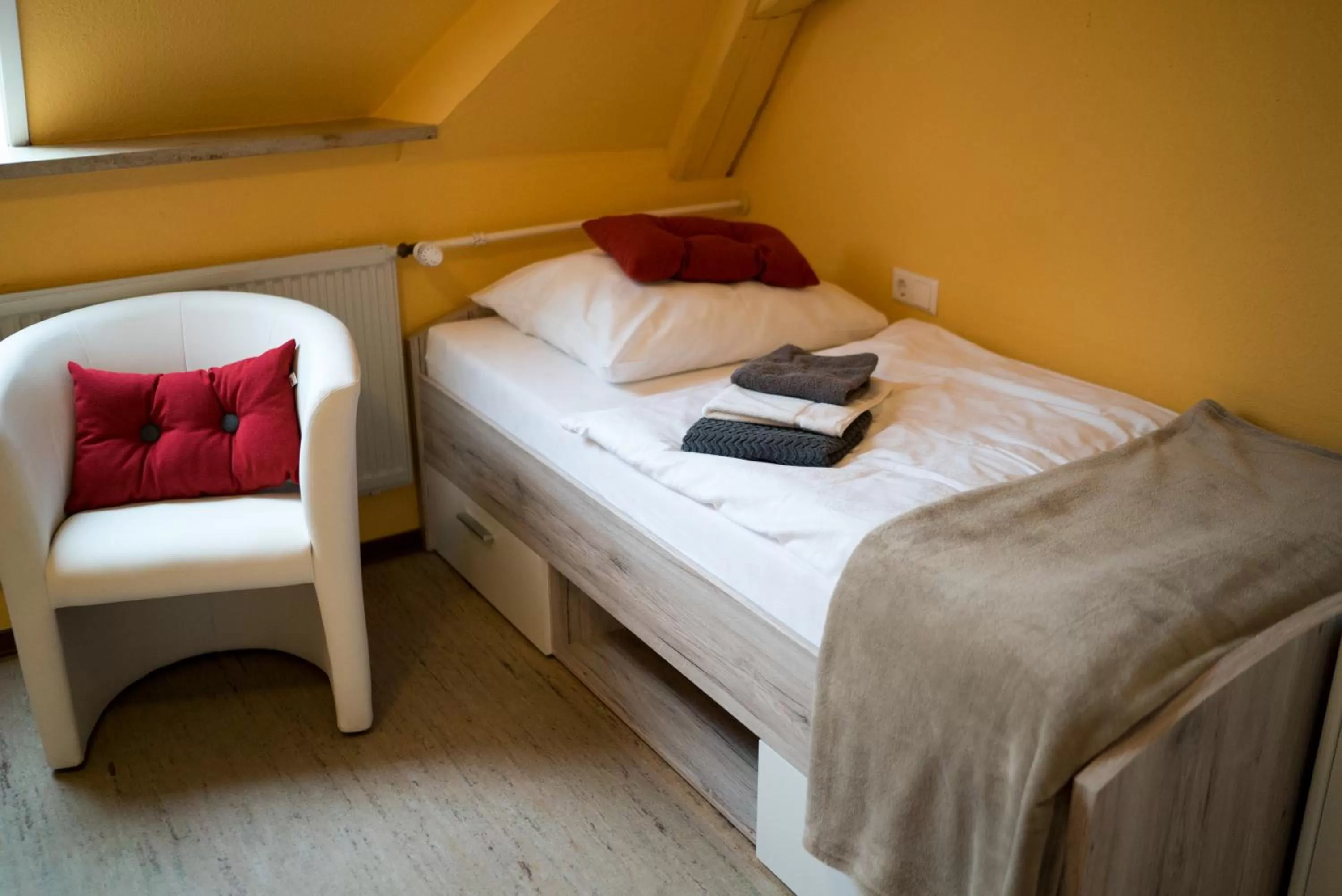 Photo of the whole room, Bed in BioHotel Schloss Kirchberg