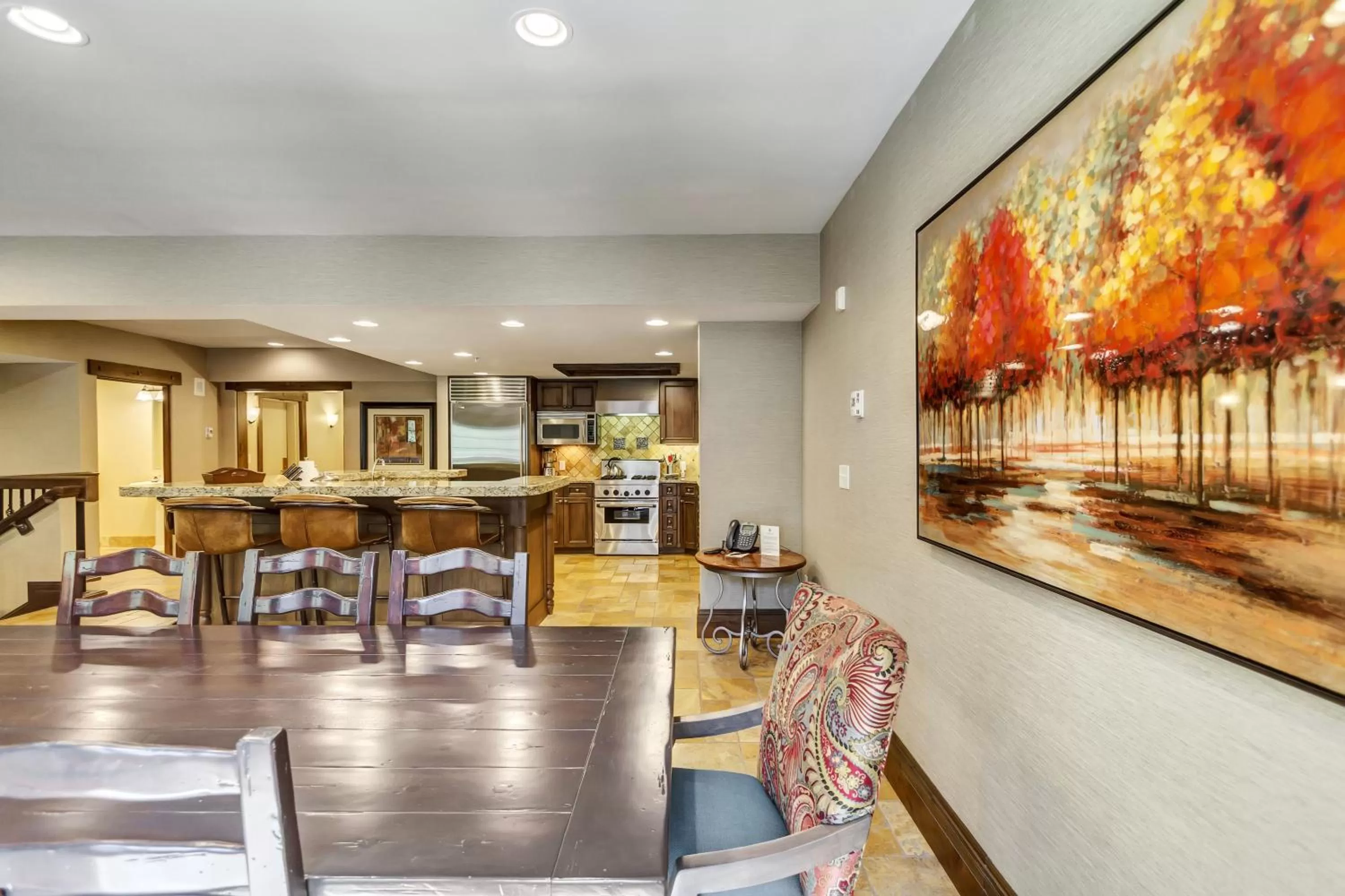 Living room in The Chateaux Deer Valley