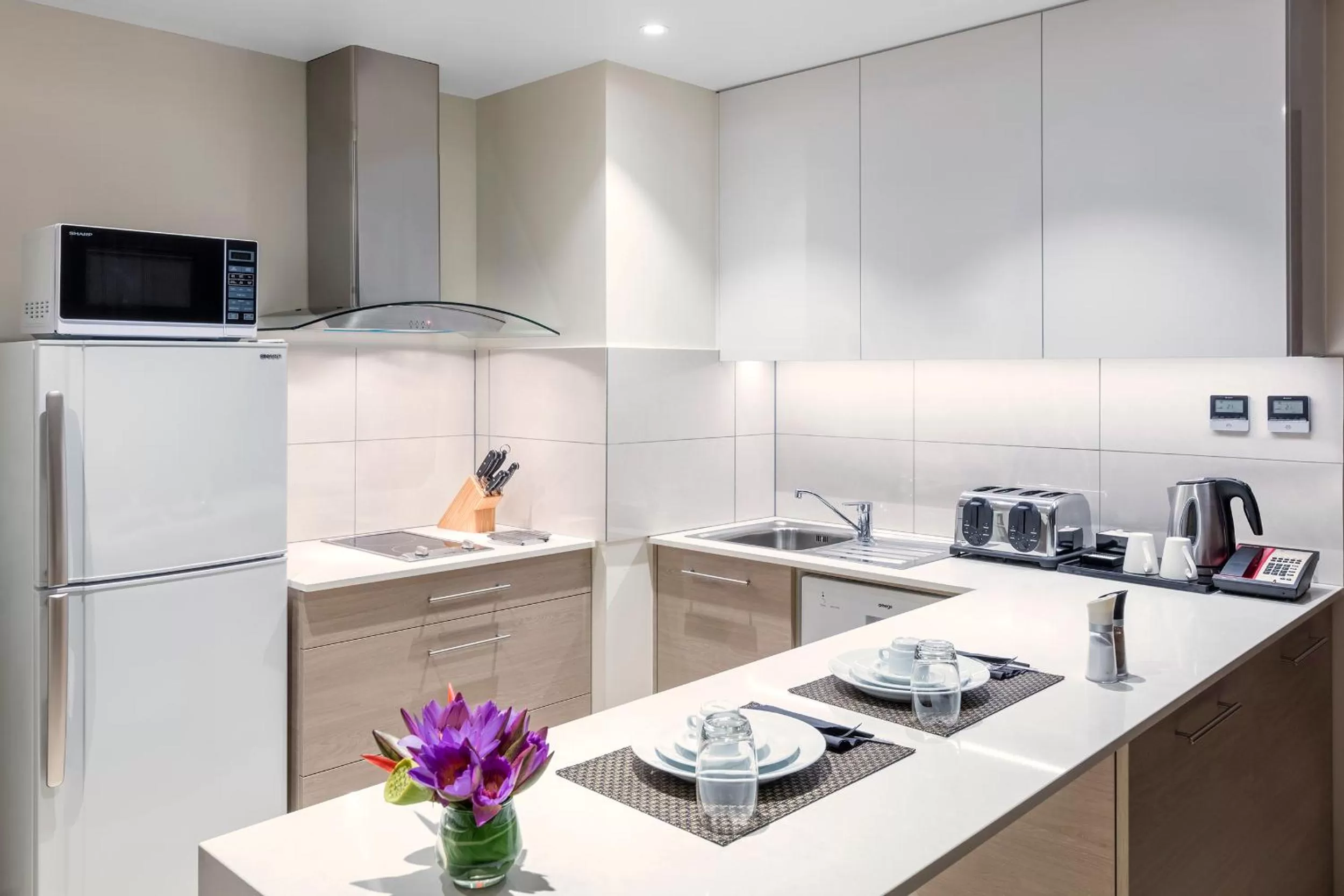 Kitchen or kitchenette in Ramada Resort by Wyndham Port Vila