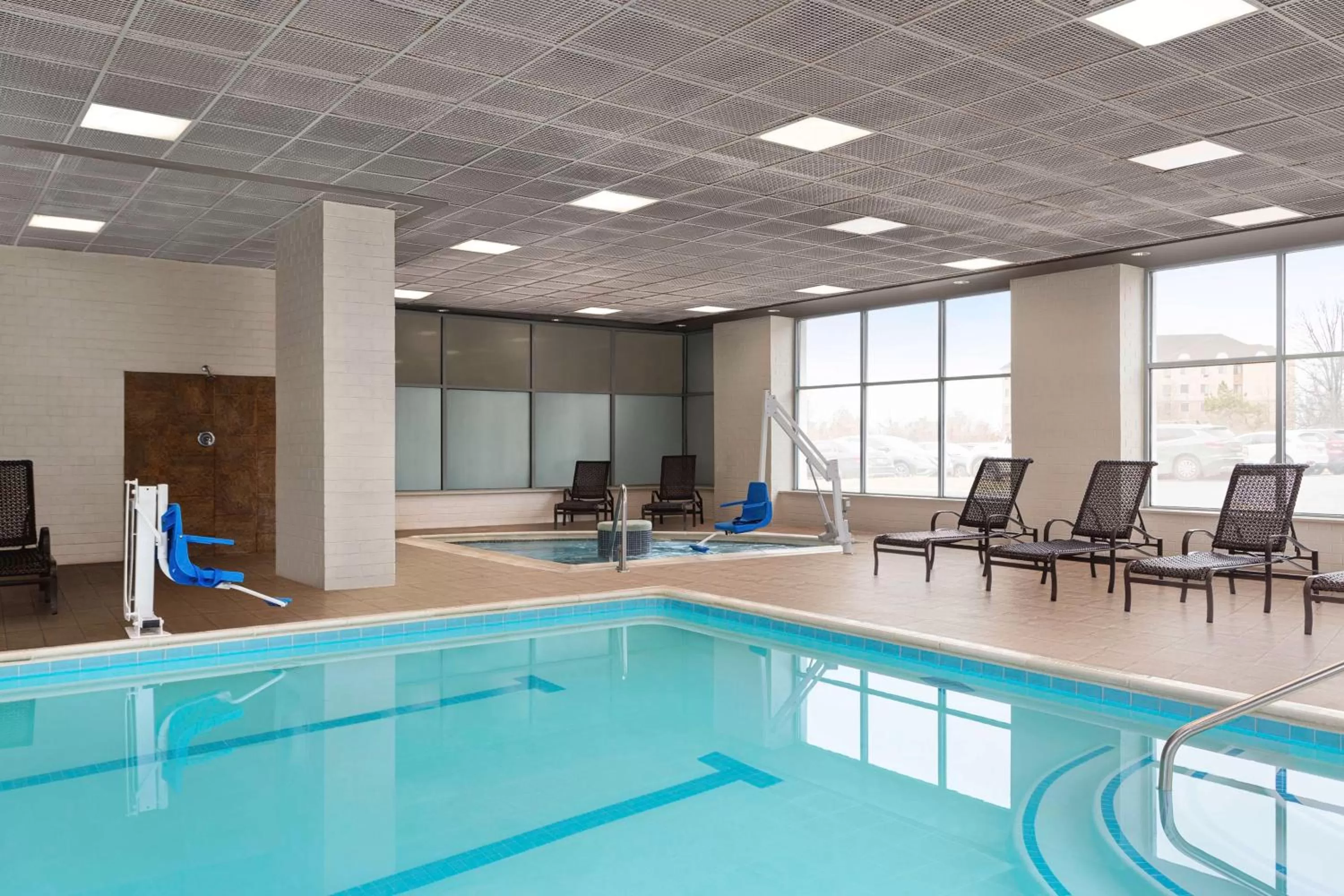 Pool view in Embassy Suites by Hilton Baltimore at BWI Airport