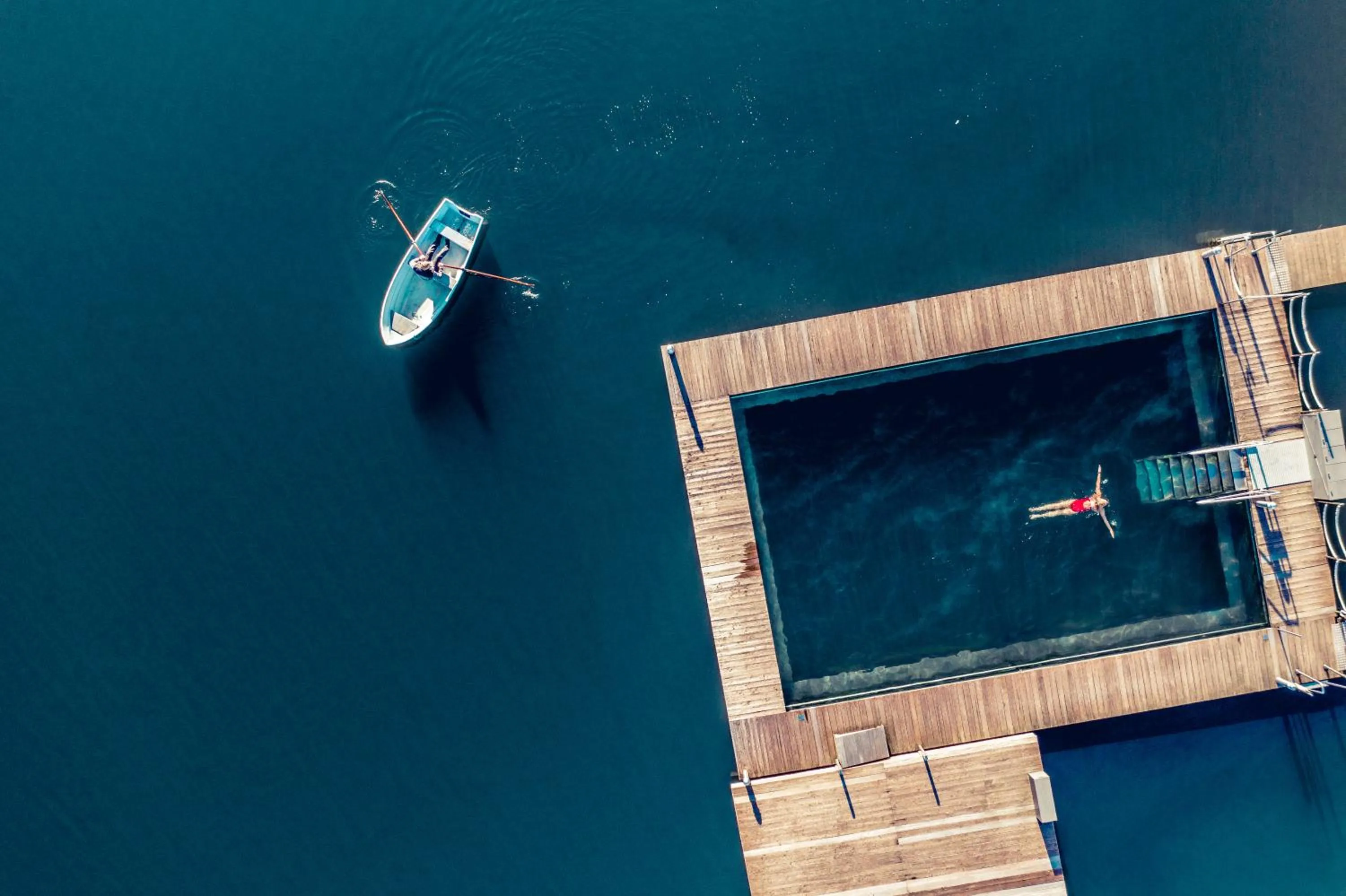 Bird's eye view in Hotel Schloss Seefels