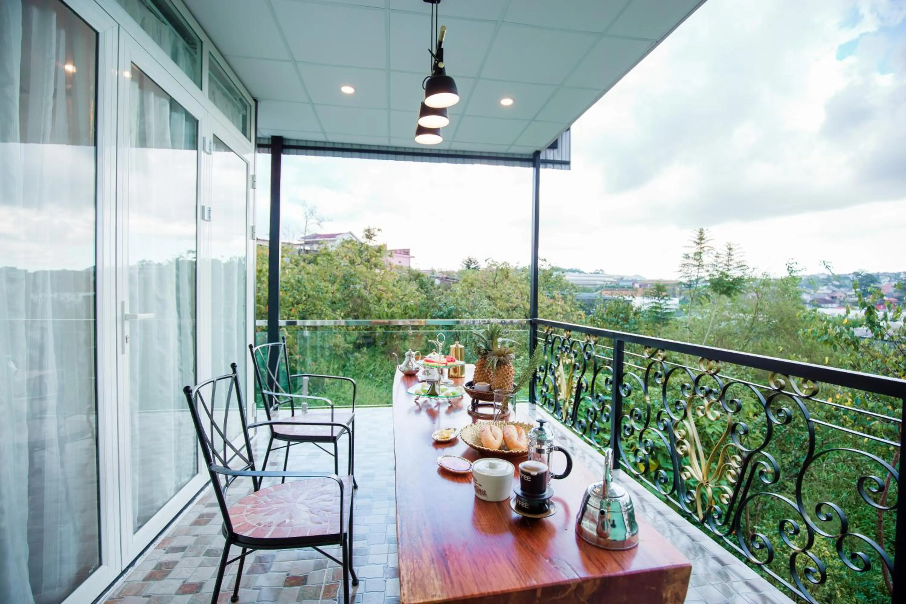 Garden view in Dalat Terrasse Des Roses Villa