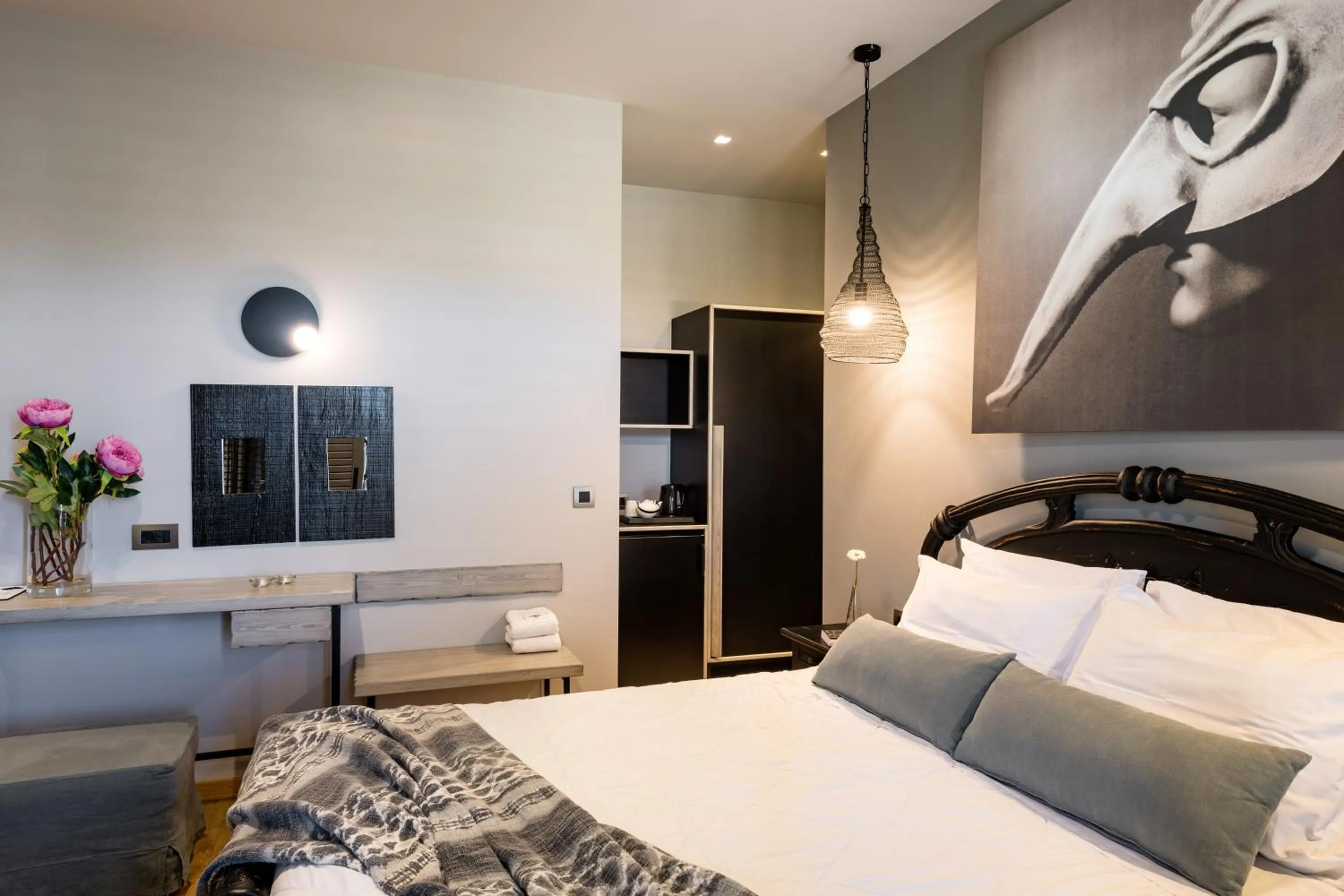 Bed in Anthemion Suites and Villas