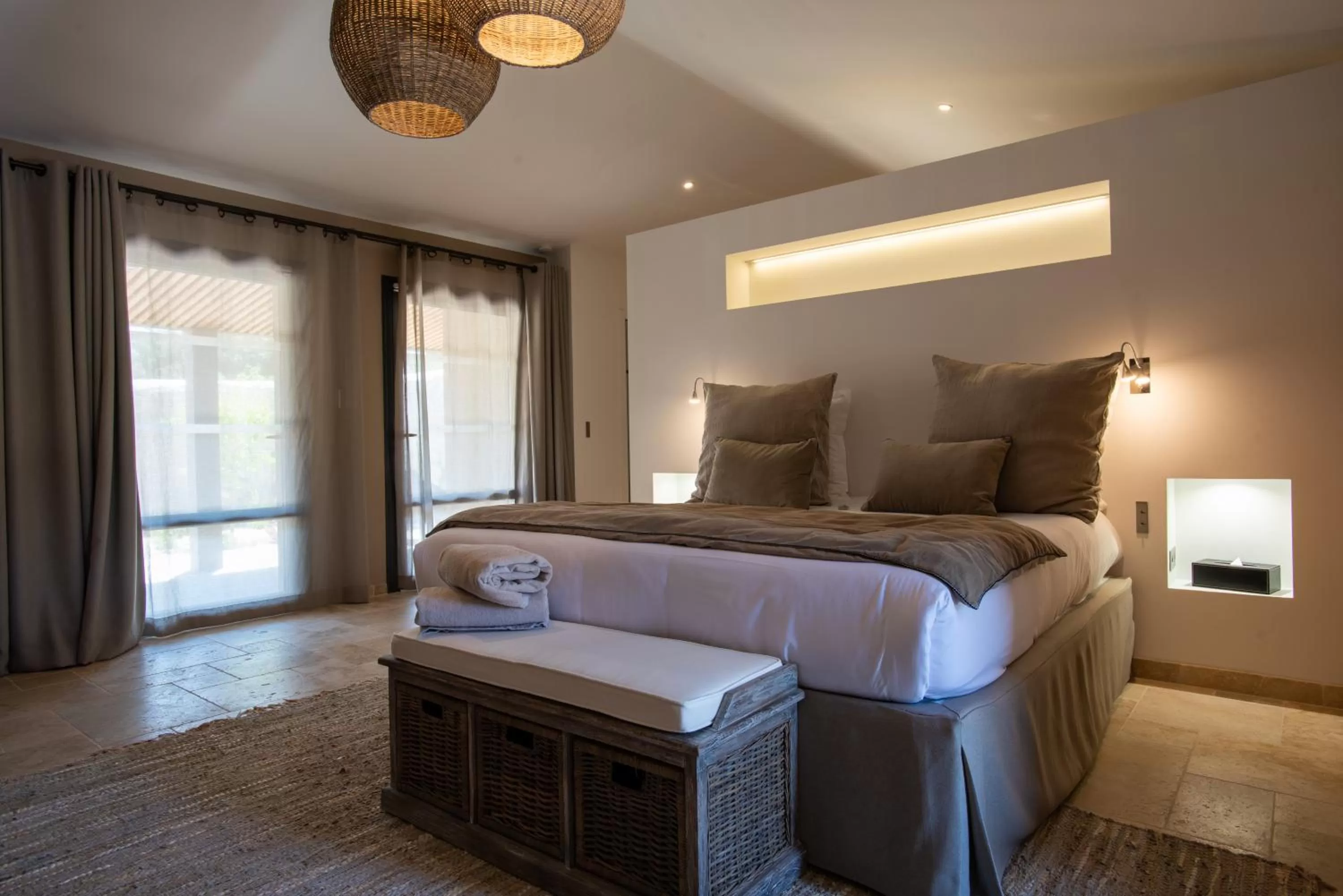 Bed in Domaine la Pierre Blanche