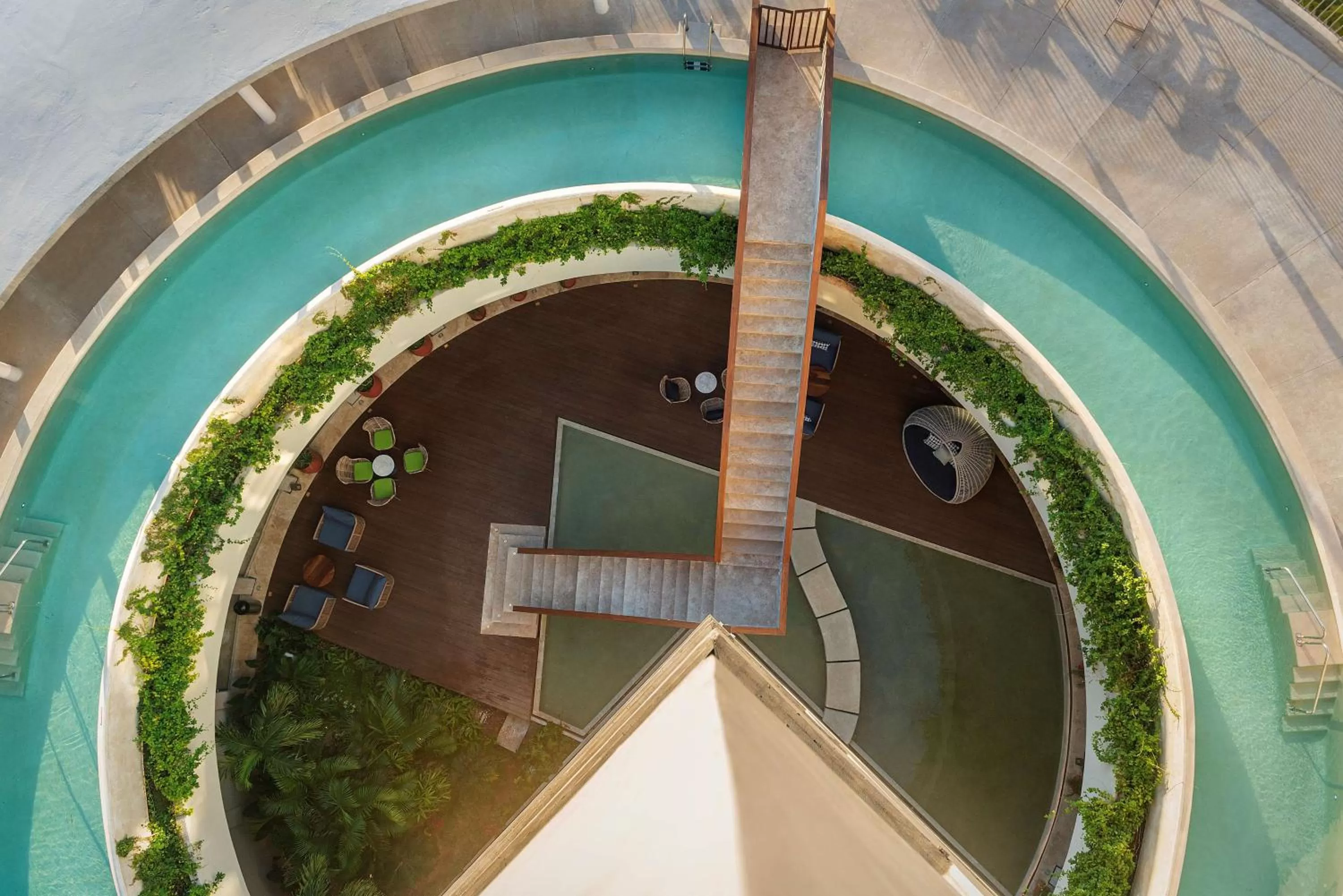 Pool view in Hilton Garden Inn Cancun Airport