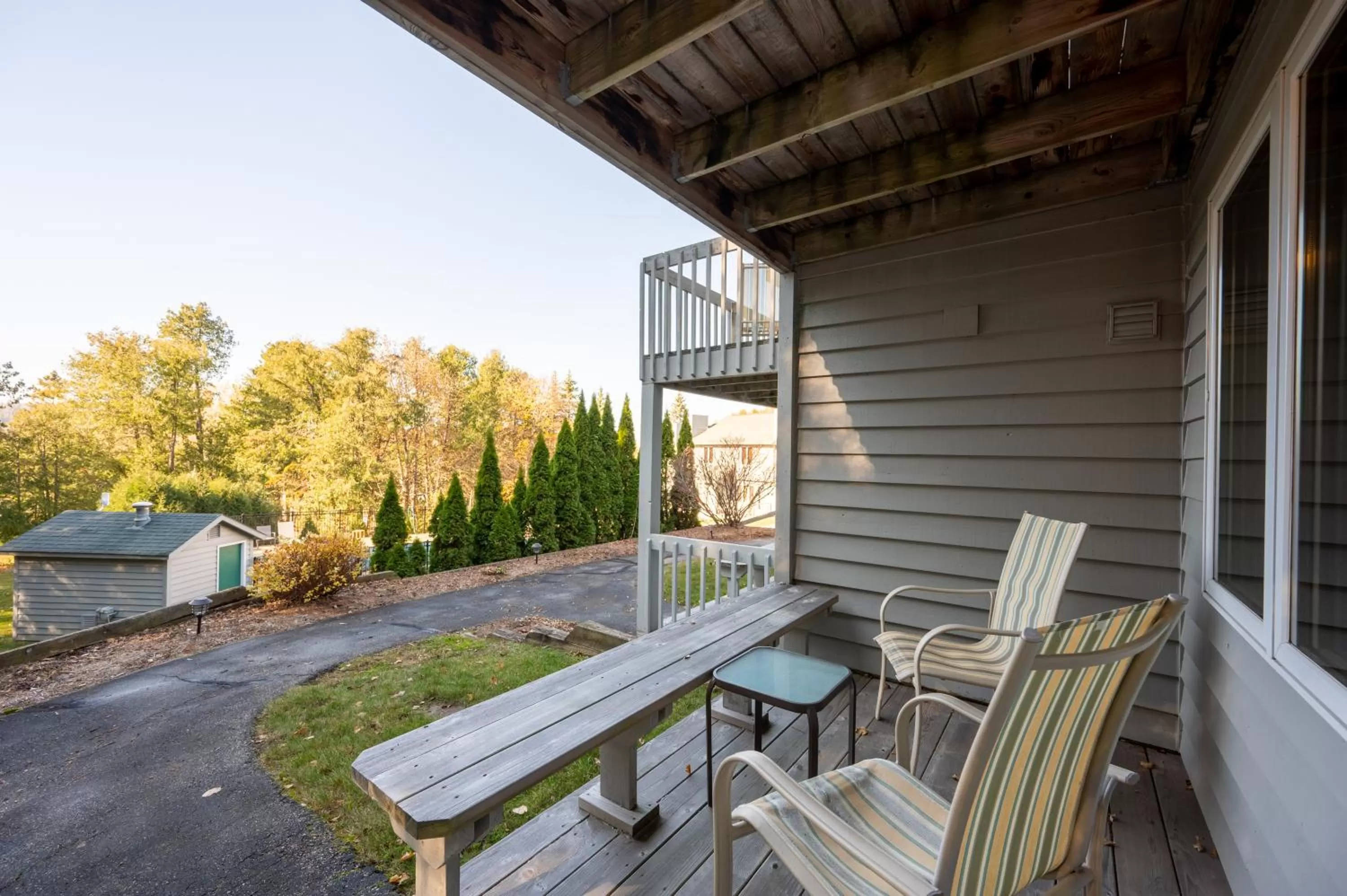 Patio in Evergreen Hill Condominiums