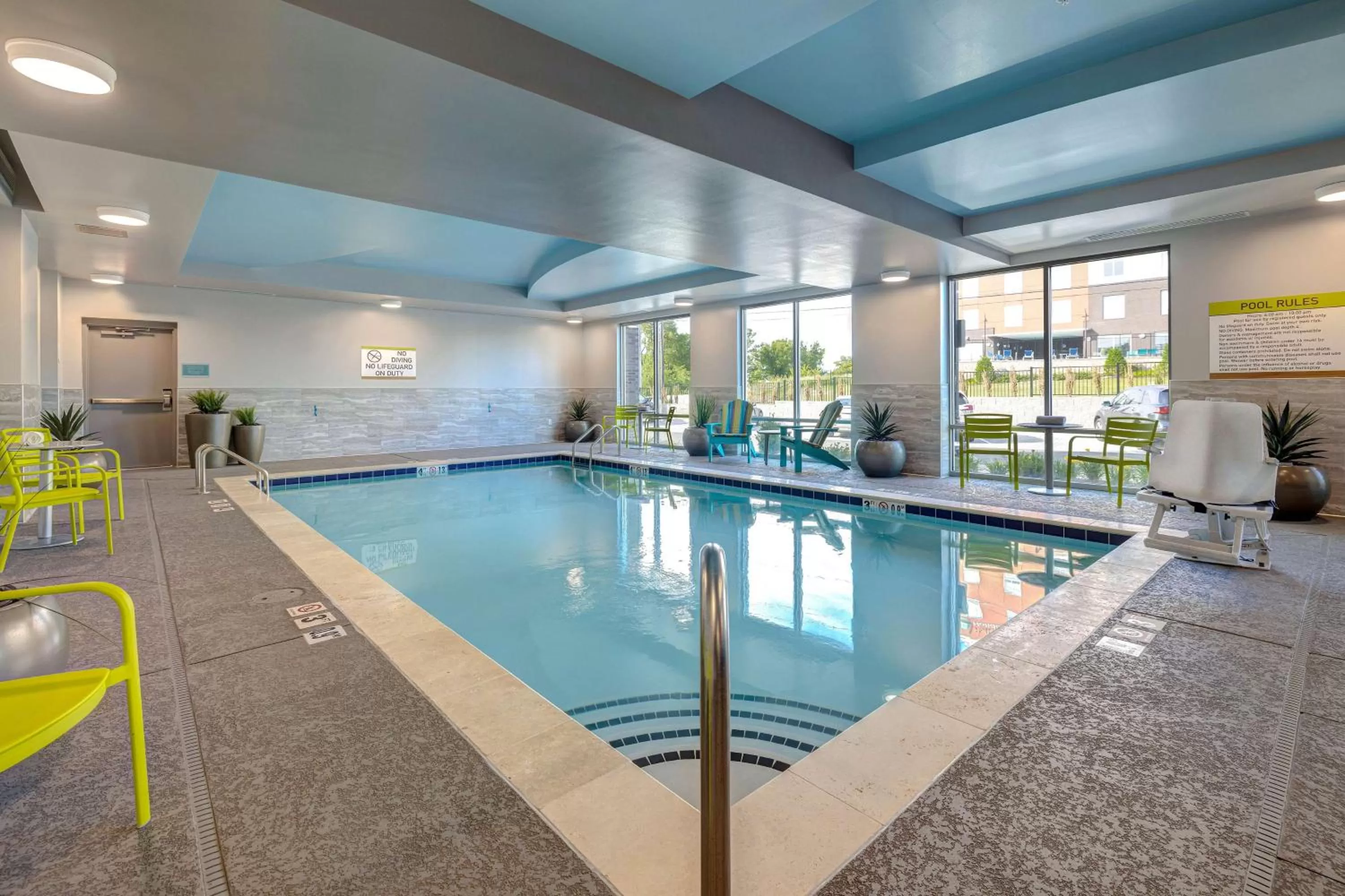 Pool view in Home2 Suites By Hilton Nashville Downtown-Metrocenter