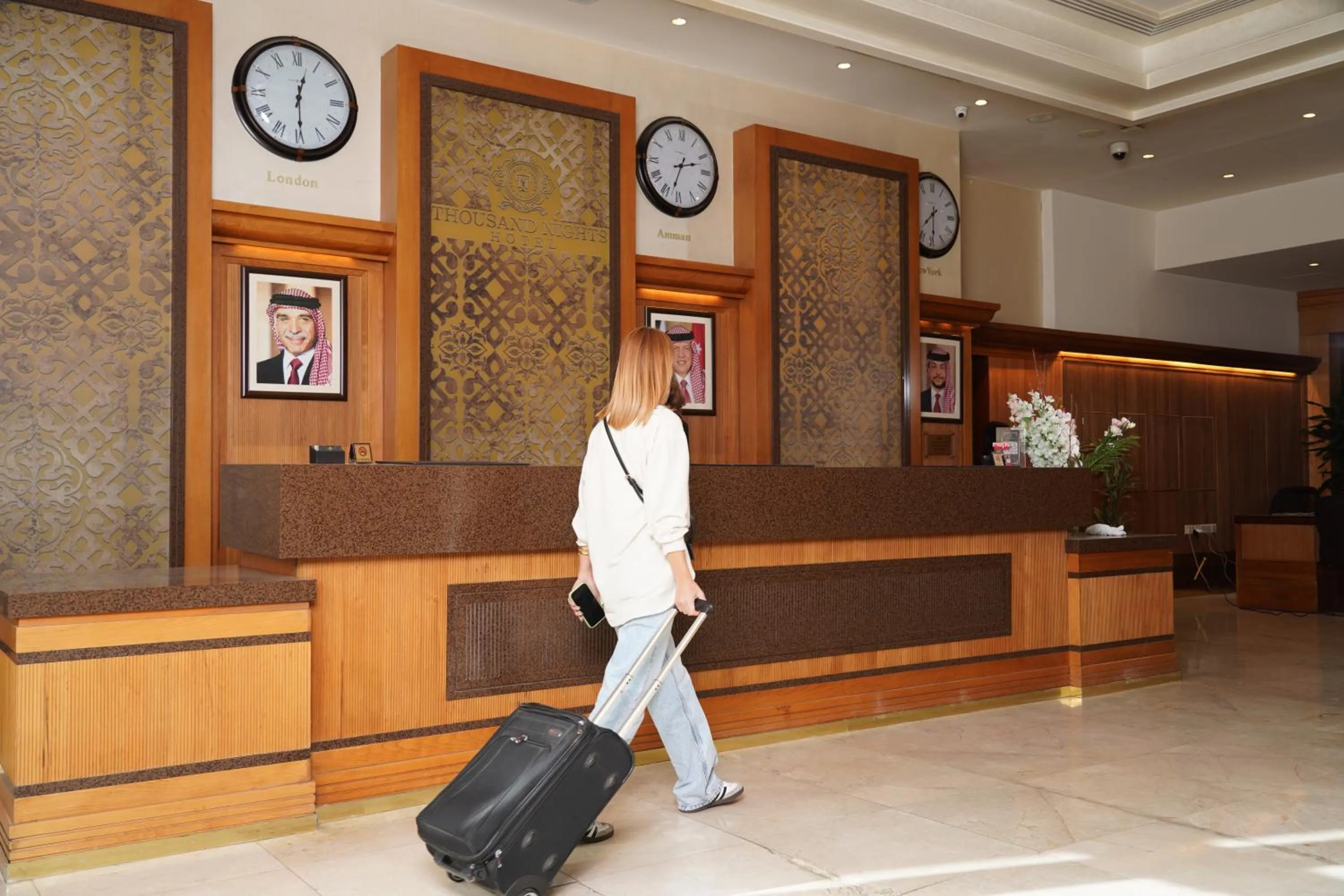 Lobby or reception in Thousand Nights Hotel Amman - فندق ثاوزند نايتس عمان