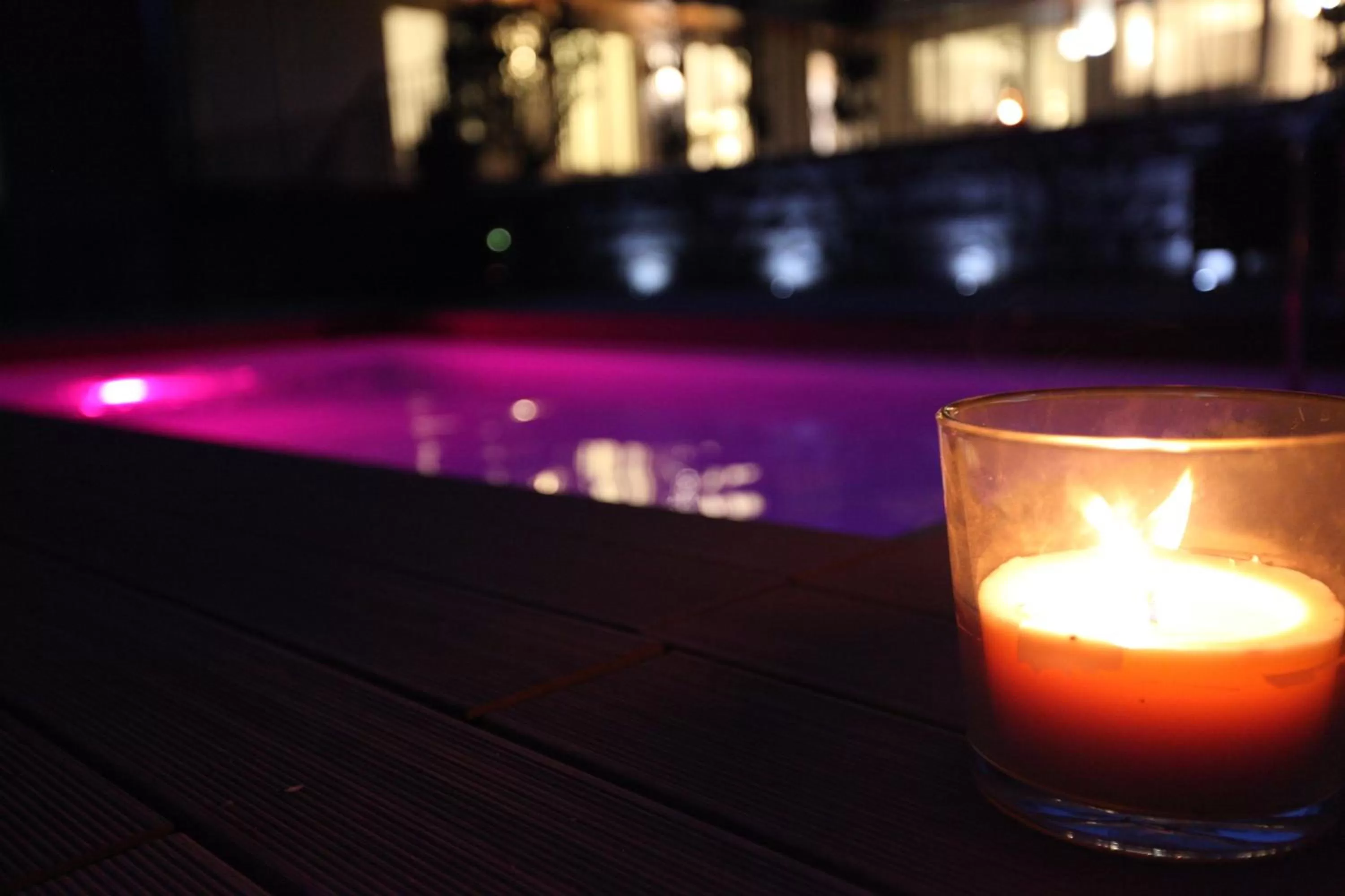 Night, Swimming Pool in Boutique Hotel Villa Katharina