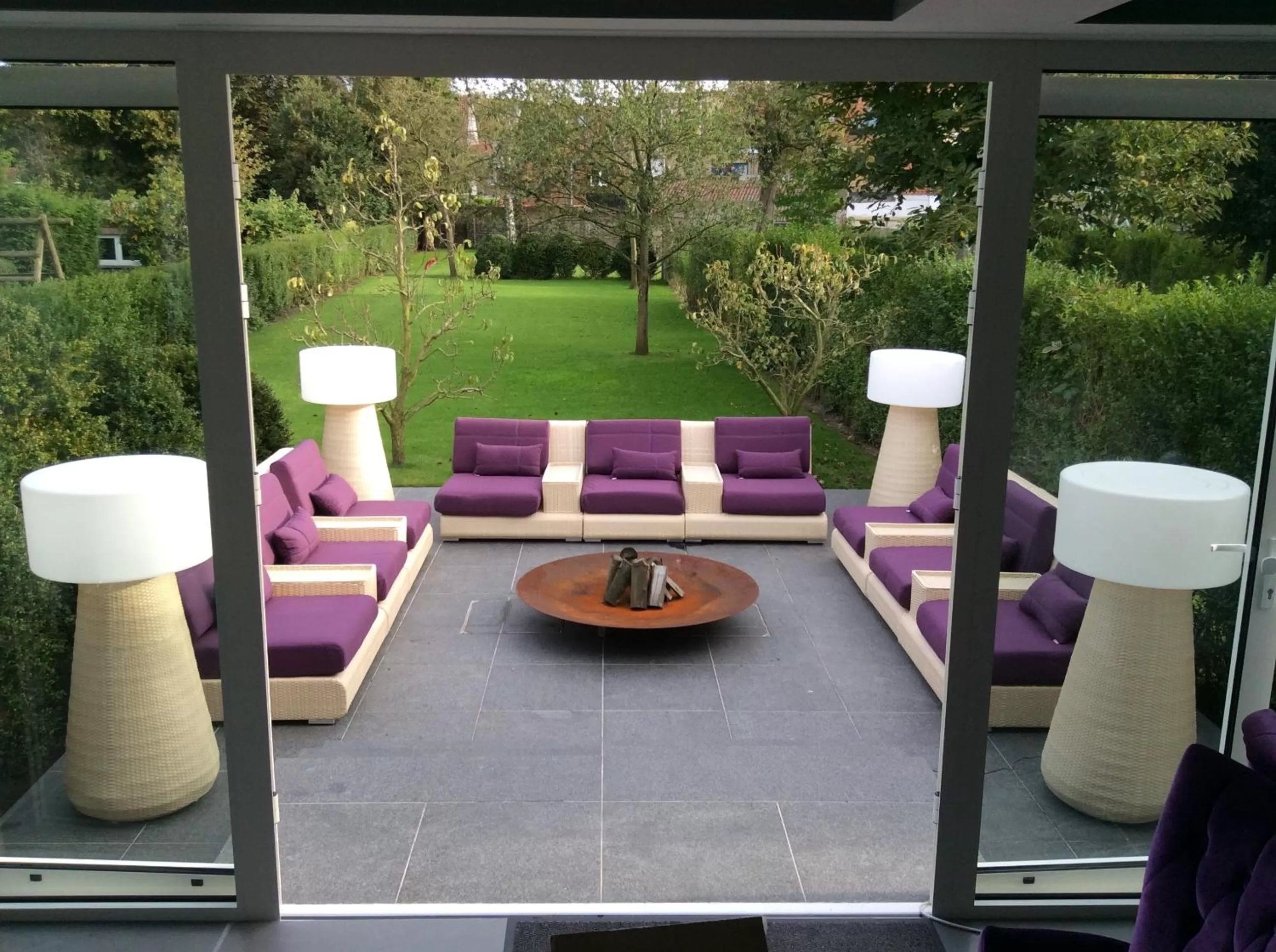 Patio in B&B Saint-Georges -Located in the city centre of Bruges-